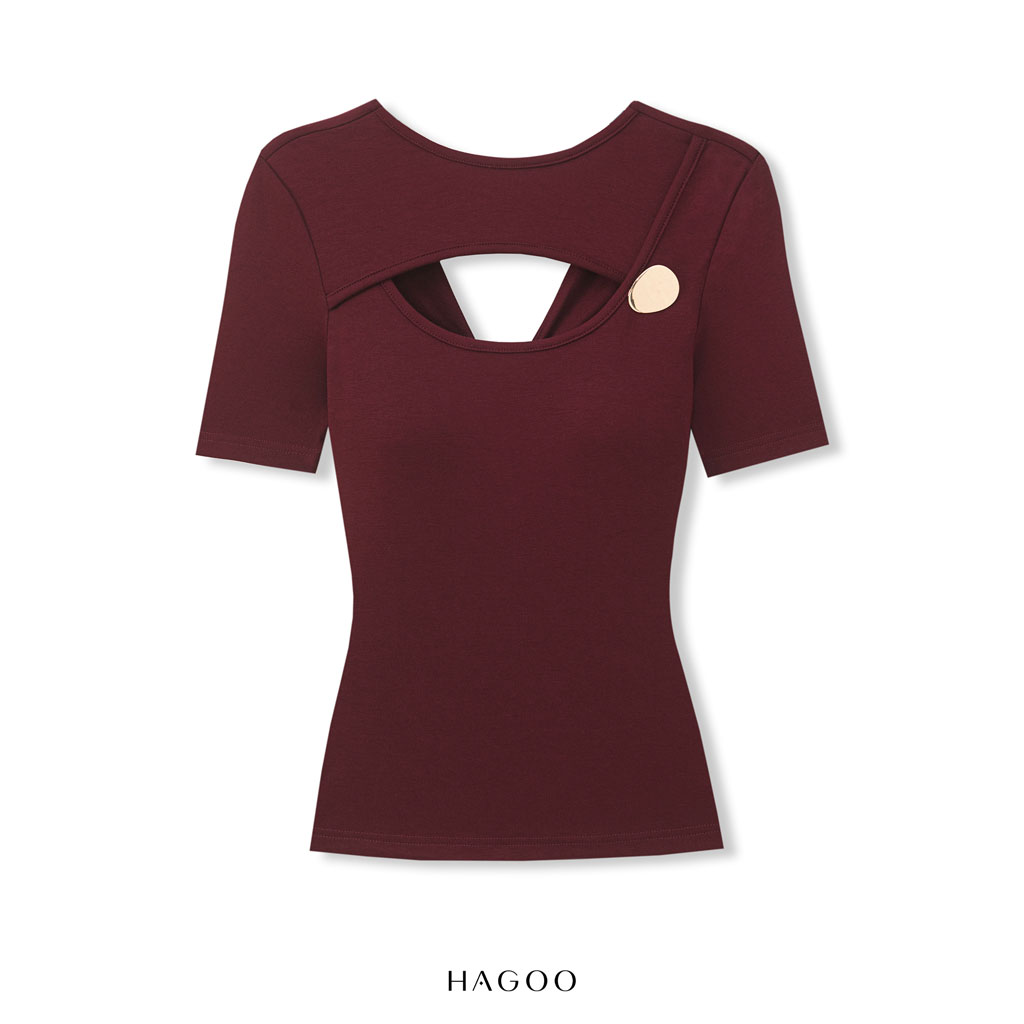 Áo thun lưng xoắn cúc đồng HAGOO_thumbnail_15