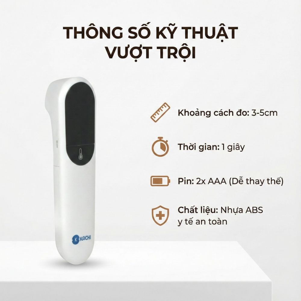 Máy Đo Nhiệt Kế Kachi JXB-315 MK | Đo nhiệt độ cơ thể, nhiệt độ phòng, nhiệt độ bề mặt đồ vật_thumbnail_8
