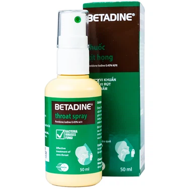 Betadine Throat Spray thuốc xịt họng