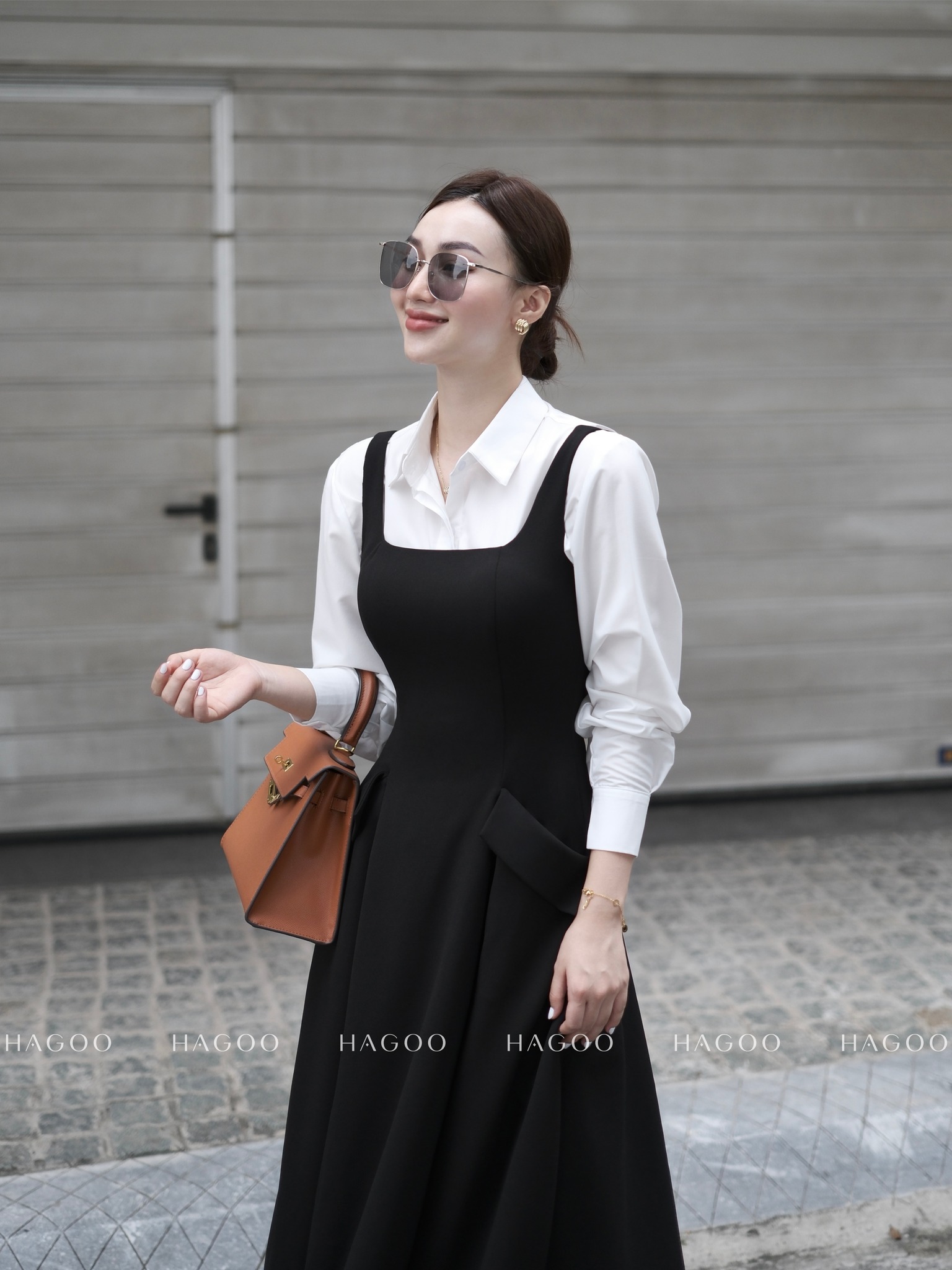 Váy xoè nắp túi co giãn HAGOO_thumbnail_4