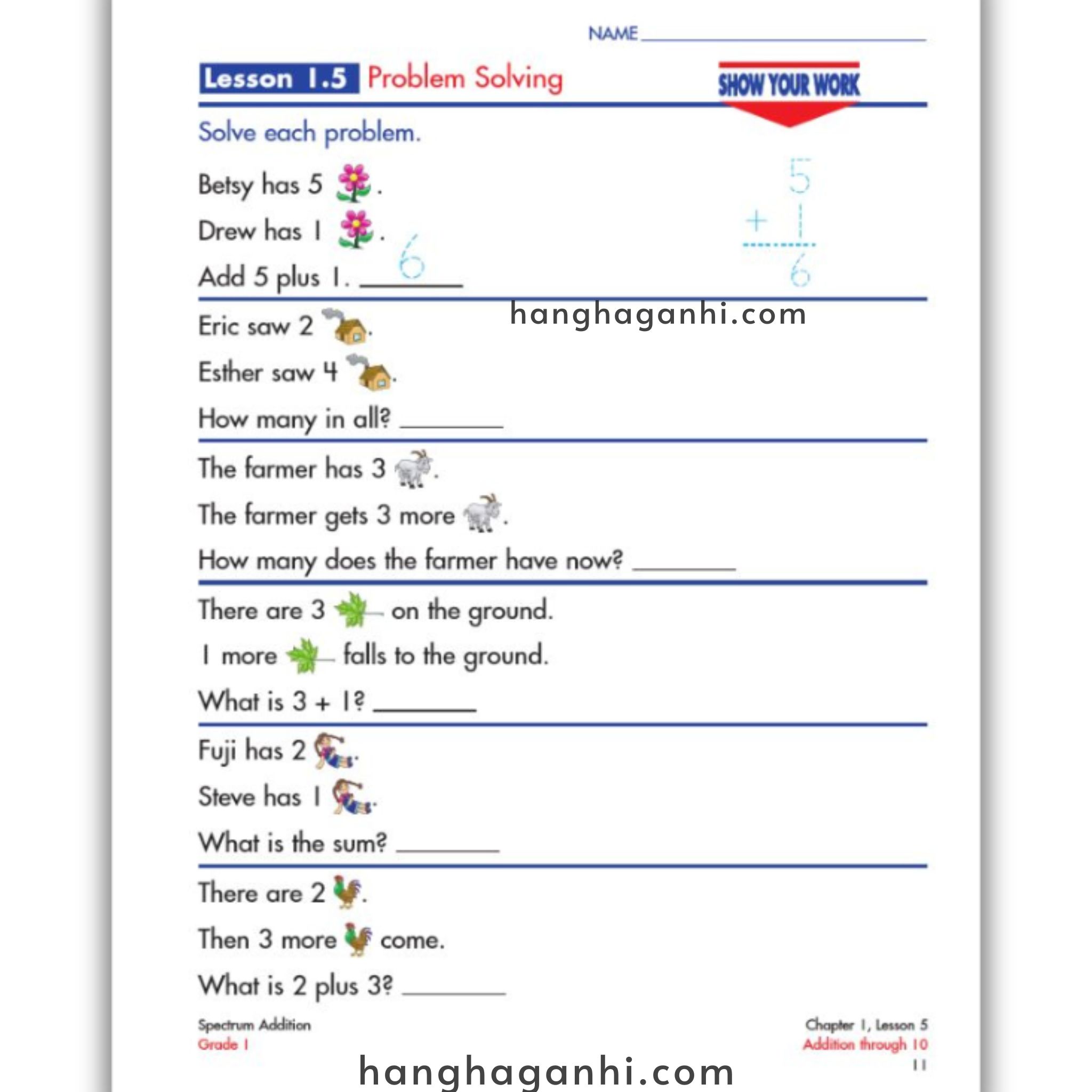 Sách Spectrum Addition Workbook Grade 1_thumbnail_2
