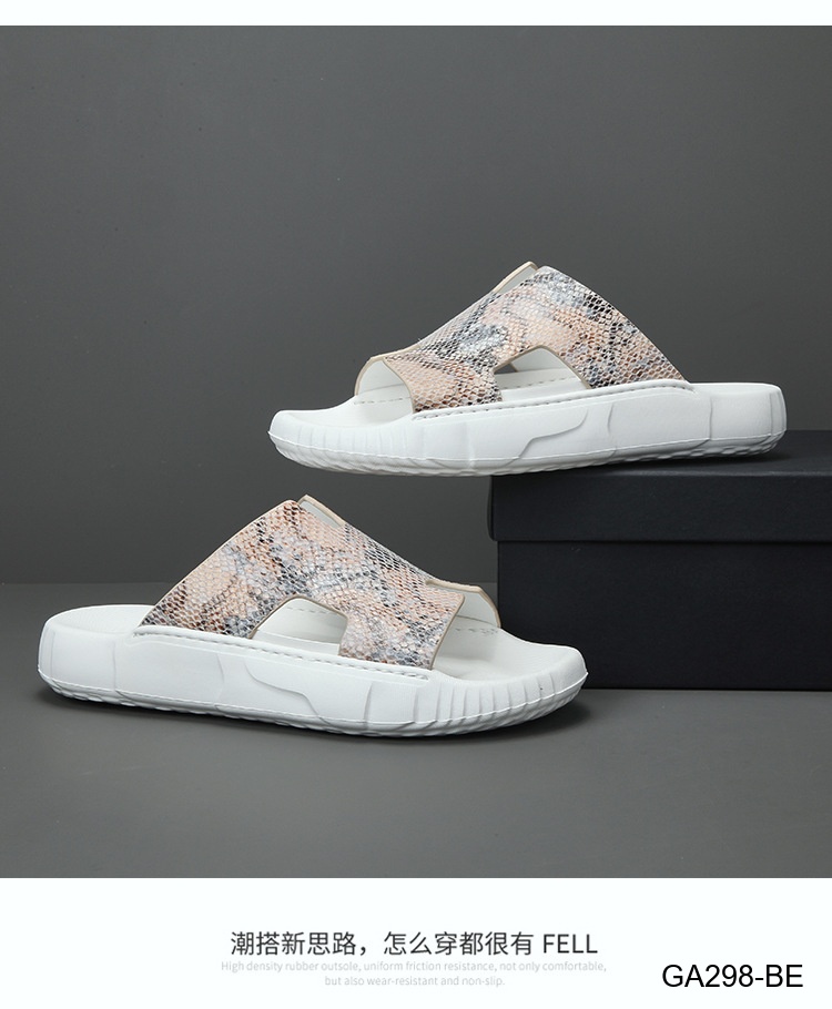 GA298 - Dép lê nam da thật thoáng khí, đế cao su êm ái, phong cách thường ngày dễ phối đồ_thumbnail_5