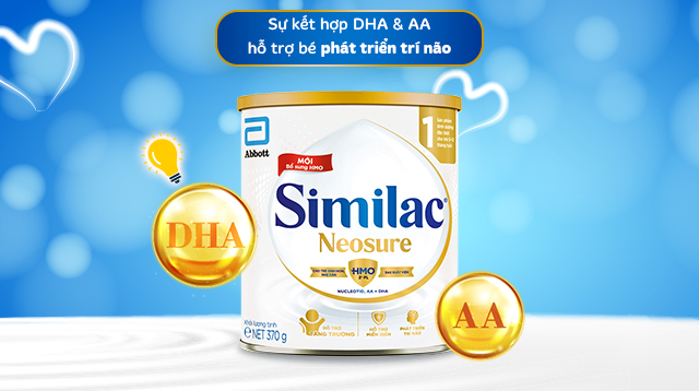 Sữa bột Similac Neosure 370g (0 - 12 tháng) - Trí não