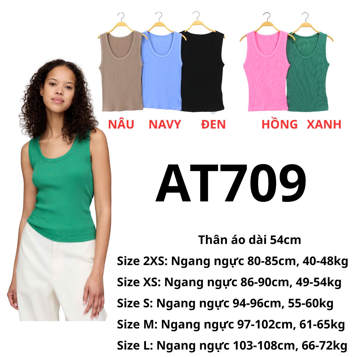 AT709-ÁO THUN 3 LỖ