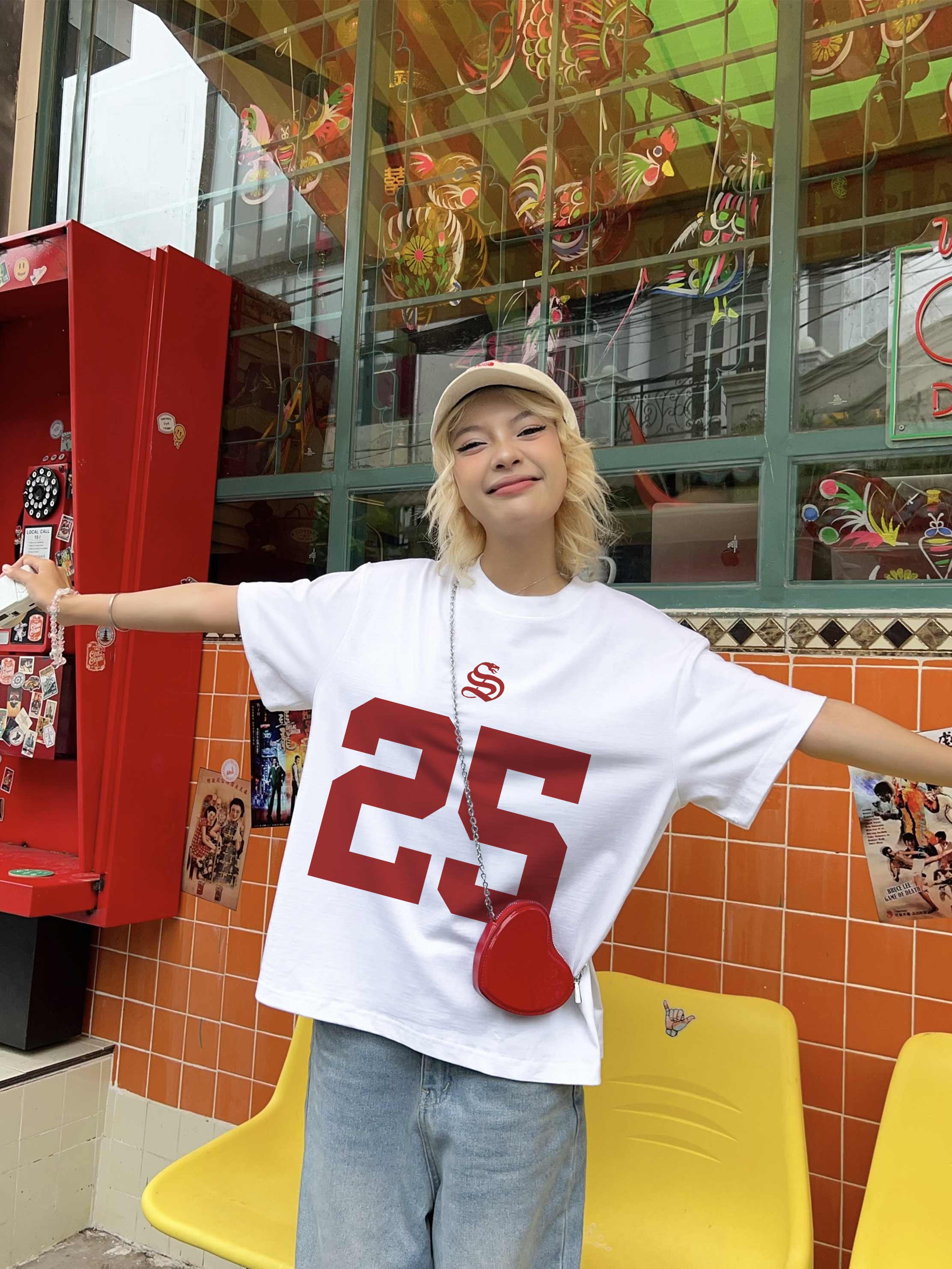 Áo thun tết local brand form boxy chất vải cotton 2C 250GSM đứng form AXD1738 Miucho in mix_thumbnail_4