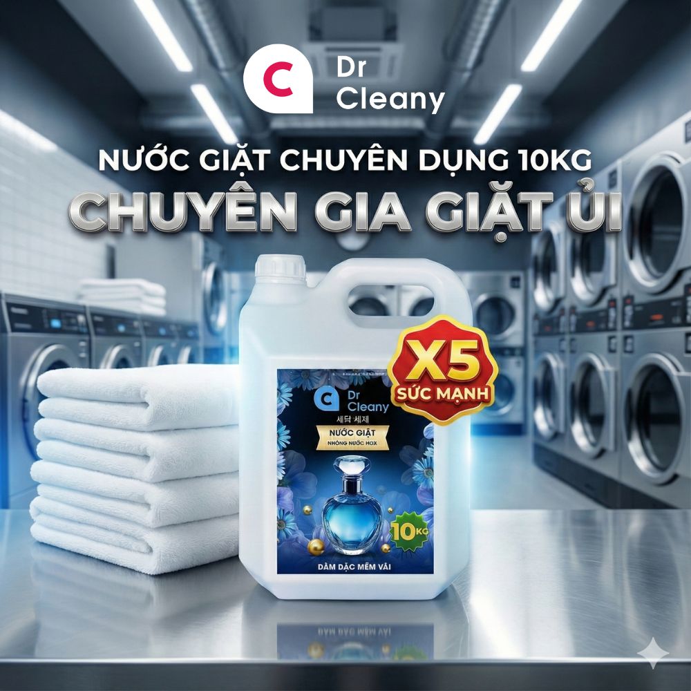 Nước giặt công nghiệp Dr. Cleany 10KG (Xanh)