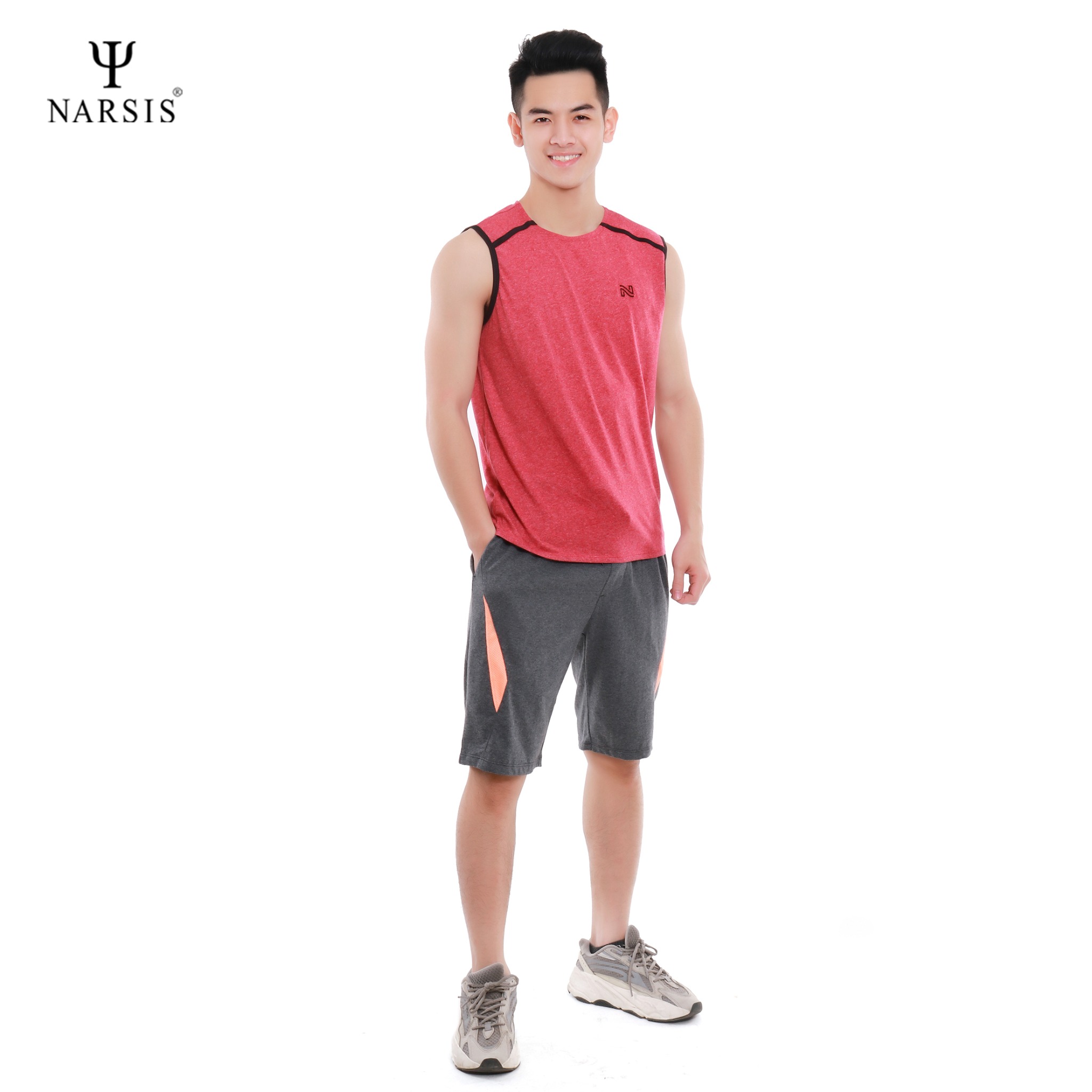 ÁO SÁT NÁCH NAM D8093 NARSIS CHẤT LIỆU THOÁNG MÁT, DỄ CHỊU, THOẢI MÁI CẢ NGÀY, DỄ VẬN ĐỘNG_thumbnail_2