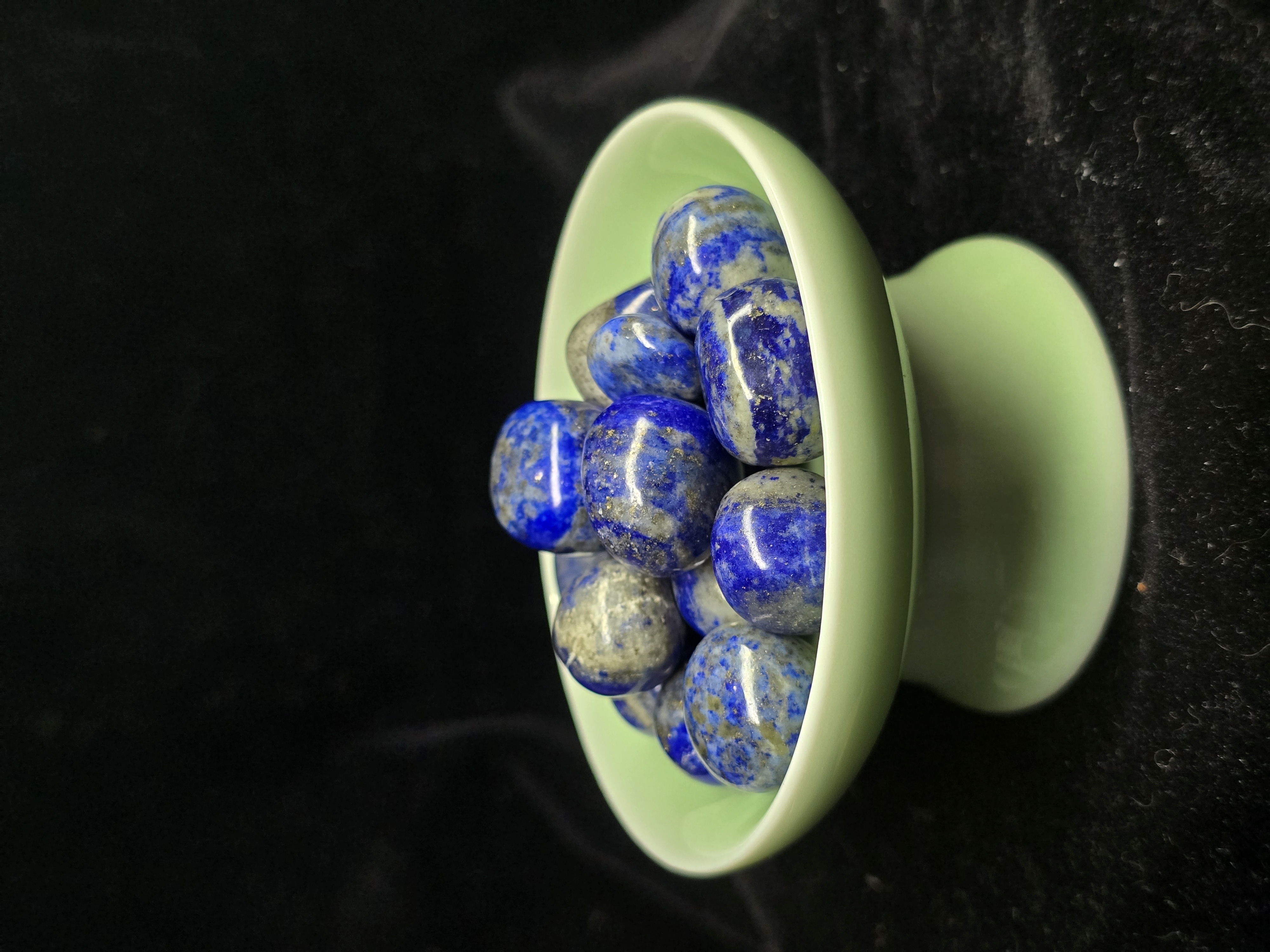 Đá cuội đã mài bóng / Tumbled Lapis Lazuli / Ngọc Lưu Ly size 1 - 2cm/viên LOẠI HIGH QUALITY_thumbnail_1