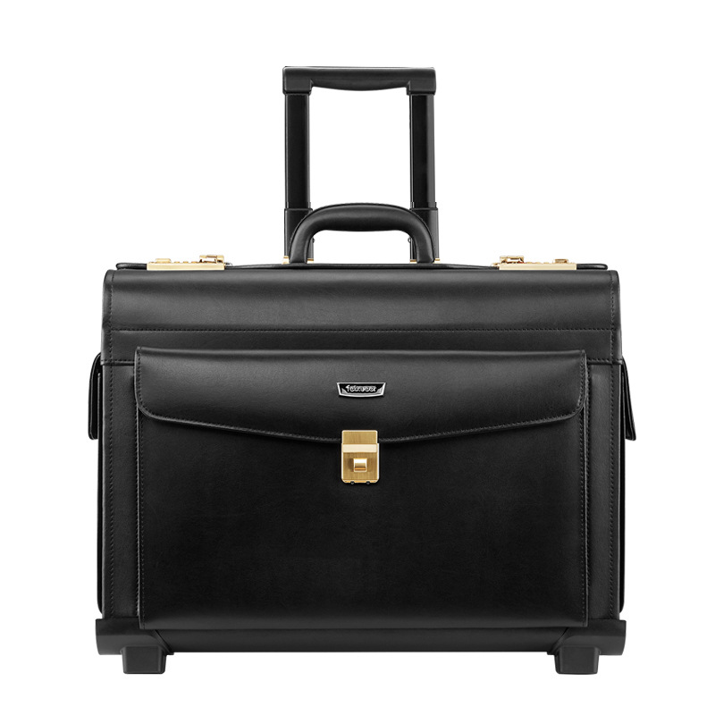 Timan Executive Premium Leather Trolley_thumbnail_4