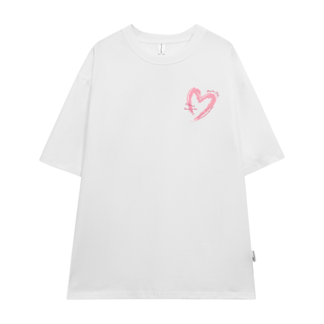 Áo thun cặp nam nữ trái tim form rộng 1941 Miucho cổ tròn vải 4c cotton 220gsm thoáng mát in mix_thumbnail_11