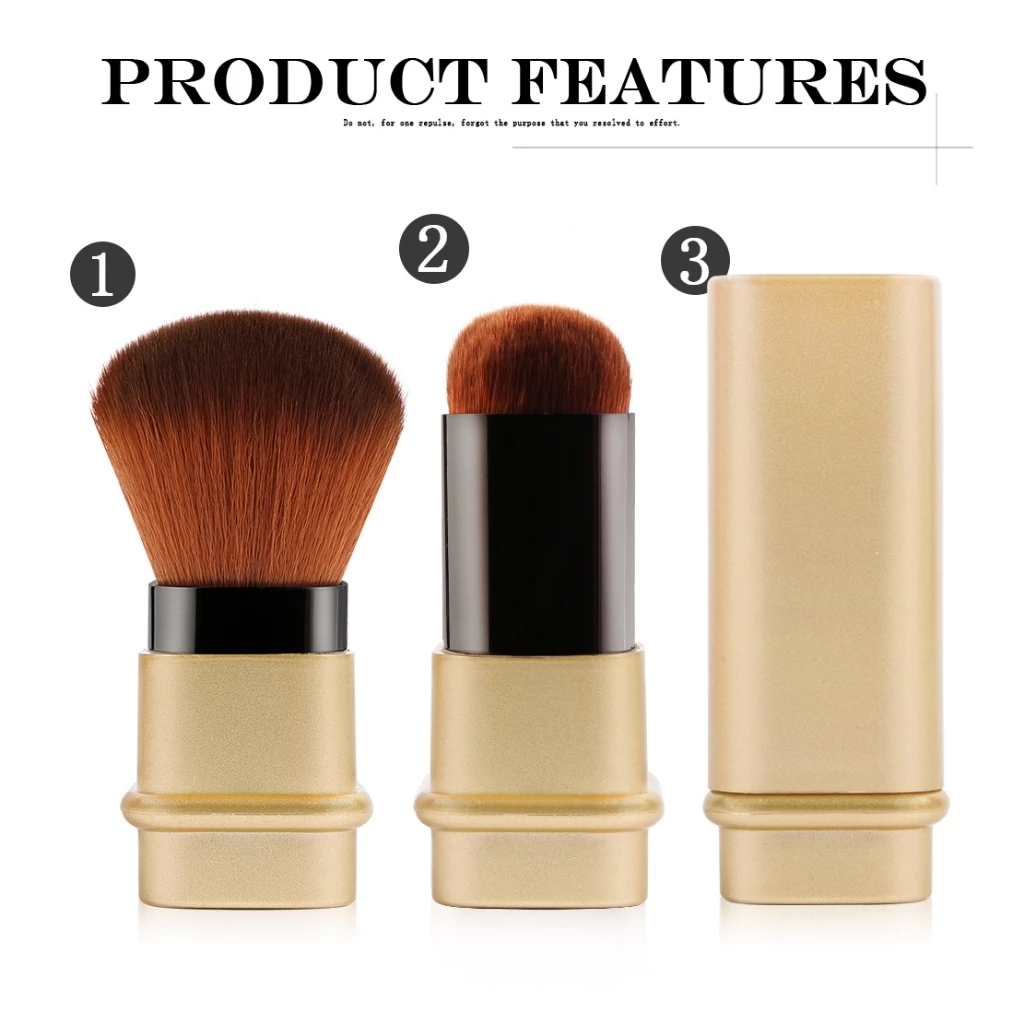 Blush Brush Makeup Brush Retractable With Cover