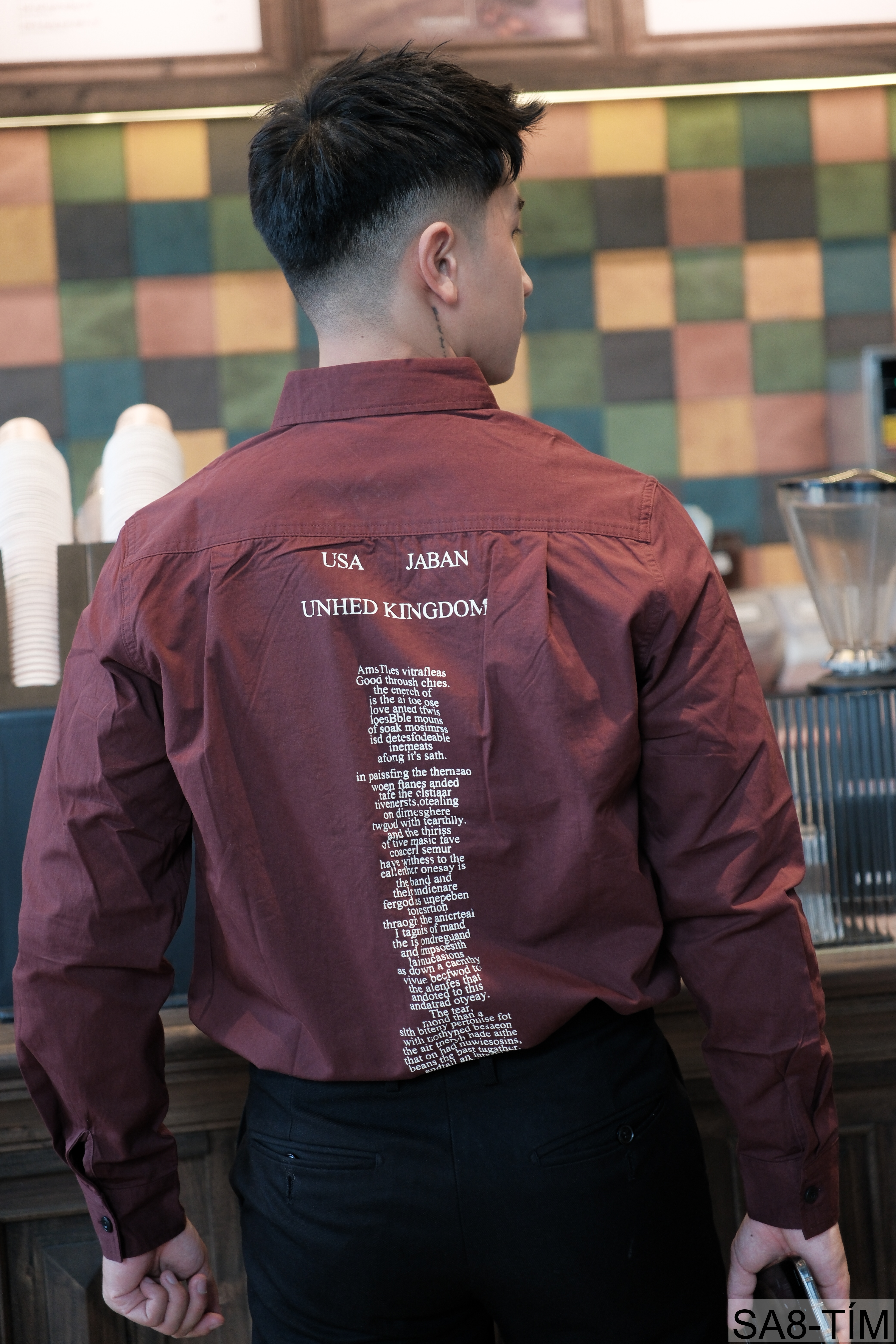 SA8 - Áo sơ mi nam dài tay phong cách, in chữ cá tính, chất cotton mềm mại, dáng rộng thoải mái_thumbnail_16