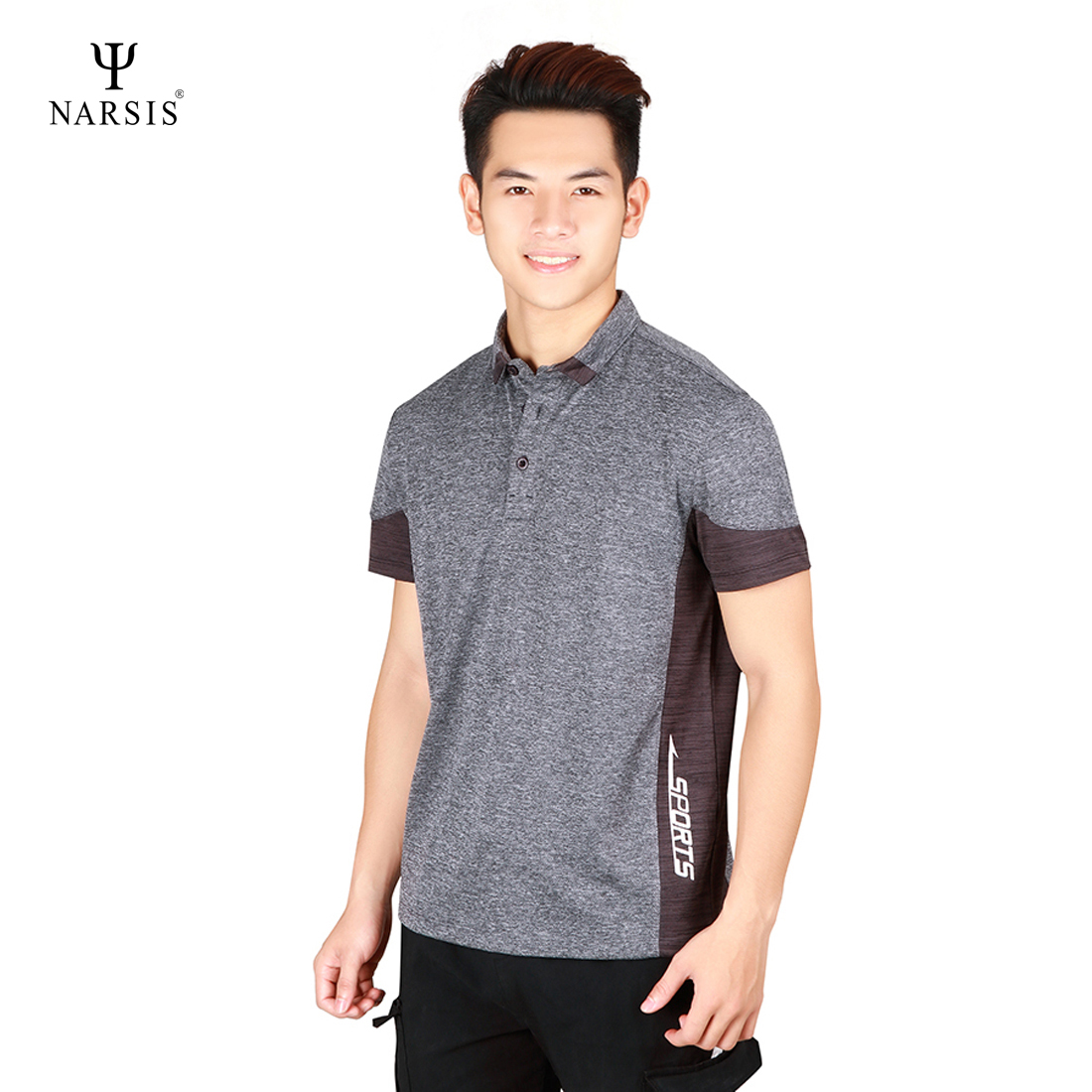 ÁO POLO CÓ CỔ NAM D9007 NARSIS CHẤT LIỆU THOÁNG MÁT, DỄ CHỊU, THOẢI MÁI CẢ NGÀY, DỄ VẬN ĐỘNG