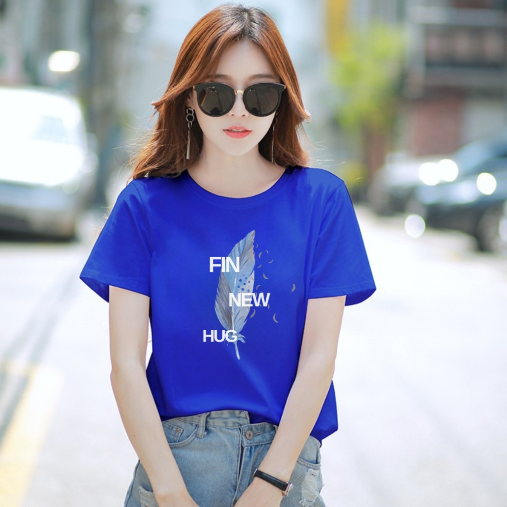 [Form Rộng] Áo thun nữ in hình 'Lông vũ Fin New Hug' - Loza RT8342_thumbnail_5