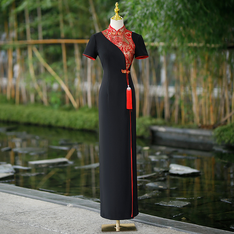 [MS000032] ✨ Tỏa Sáng Với Đầm Áo Dài Cách Tân Sang Trọng