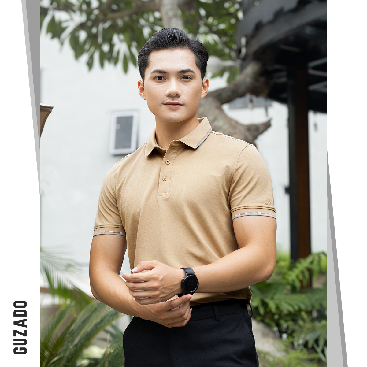 Áo Polo Nam Guzado Vải Coolmax Cá sấu Co Giãn MPS207