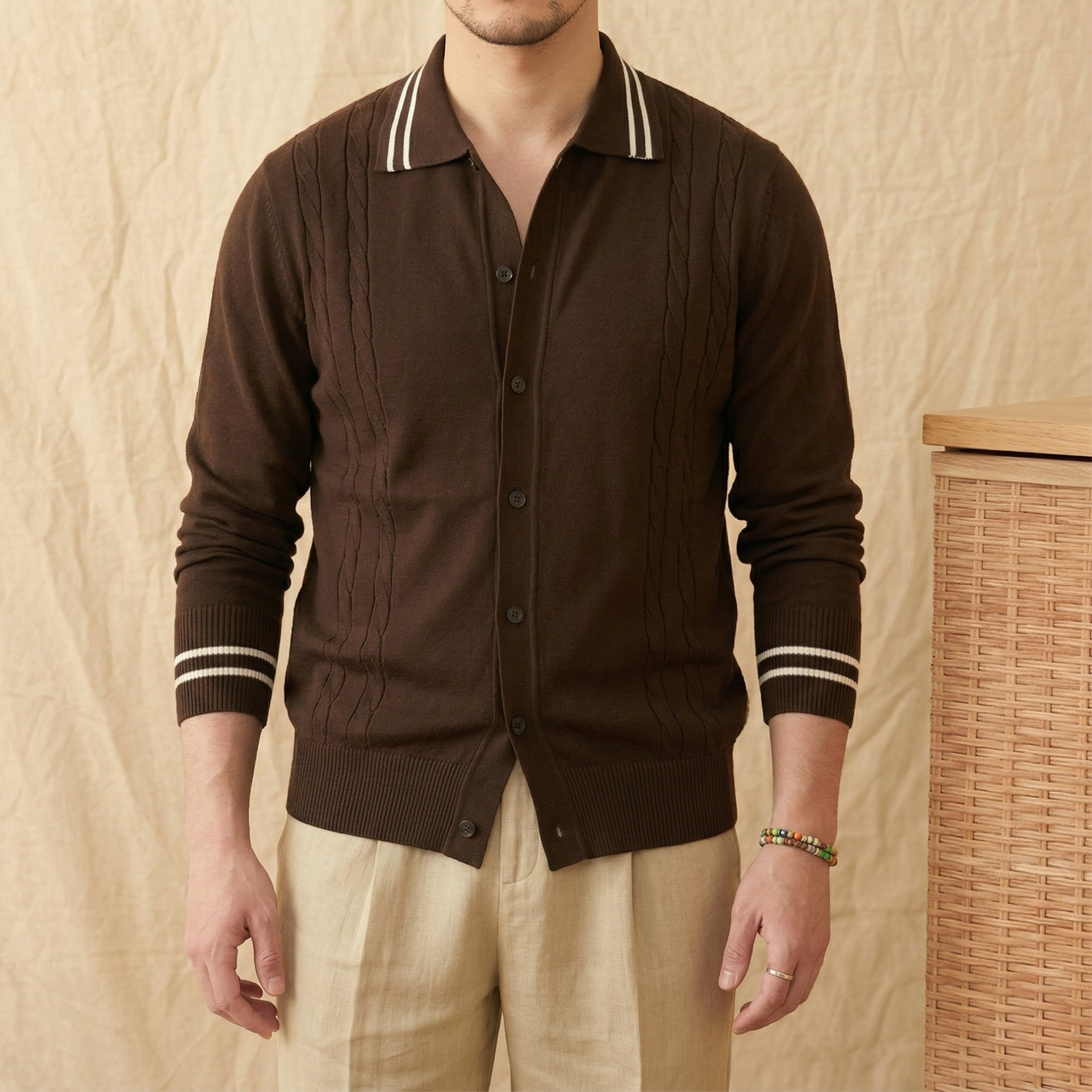 Áo Polo Dệt Thừng Tay Dài_thumbnail_2