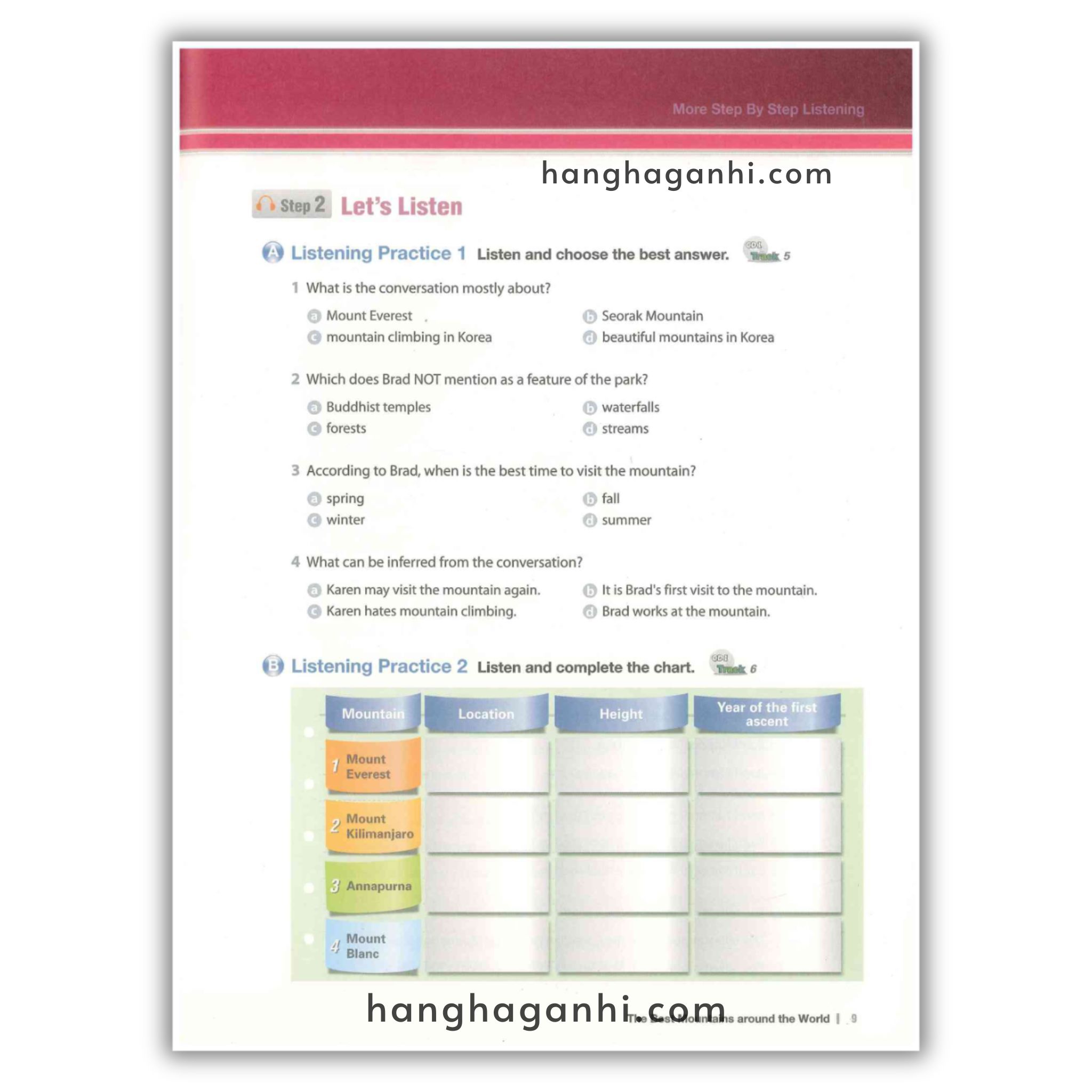 More Step By Step Listening Level 1,2,3  Bộ 3 cuốn kèm File nghe_thumbnail_22