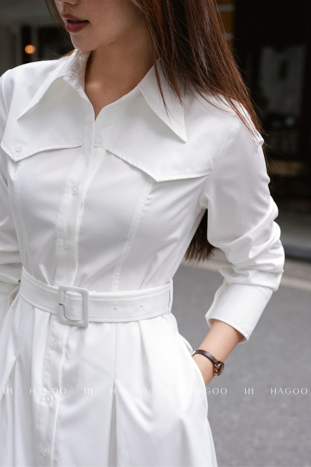 Váy sơ mi bổ cầu ngực HAGOO_thumbnail_2