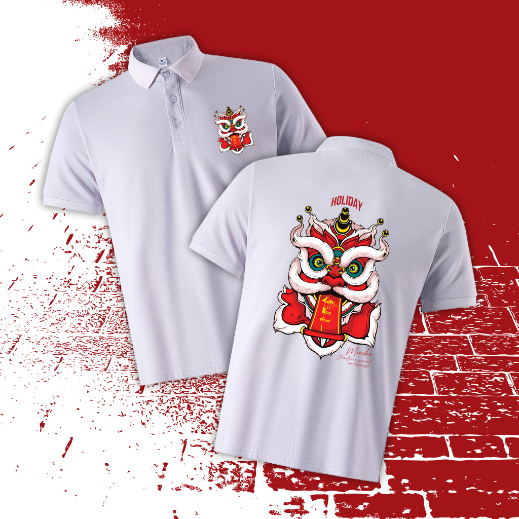 Áo polo nam form vừa 1899 Miucho Iconic vải cá sấu đứng form thoáng mát in artwork_thumbnail_2