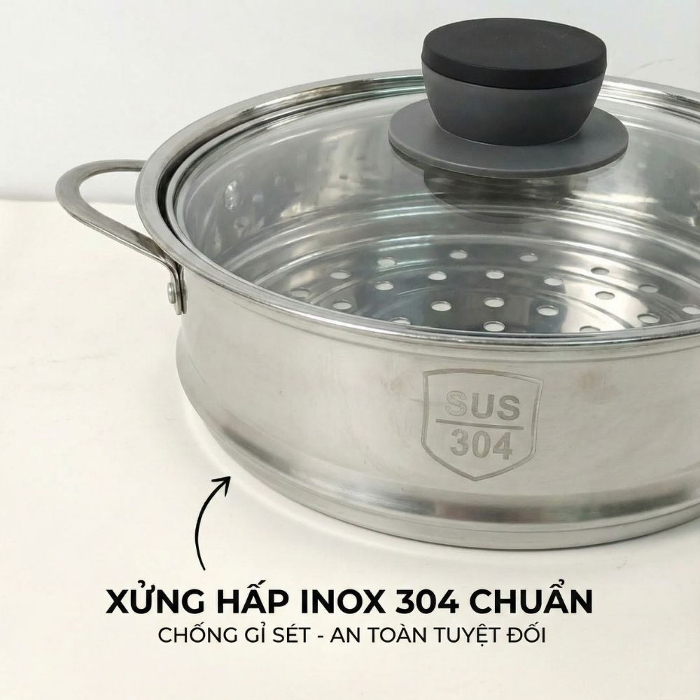 Nồi nấu đa năng Mishio MK321 | Dung tích 1.5L kèm xửng hấp inox 304_thumbnail_5