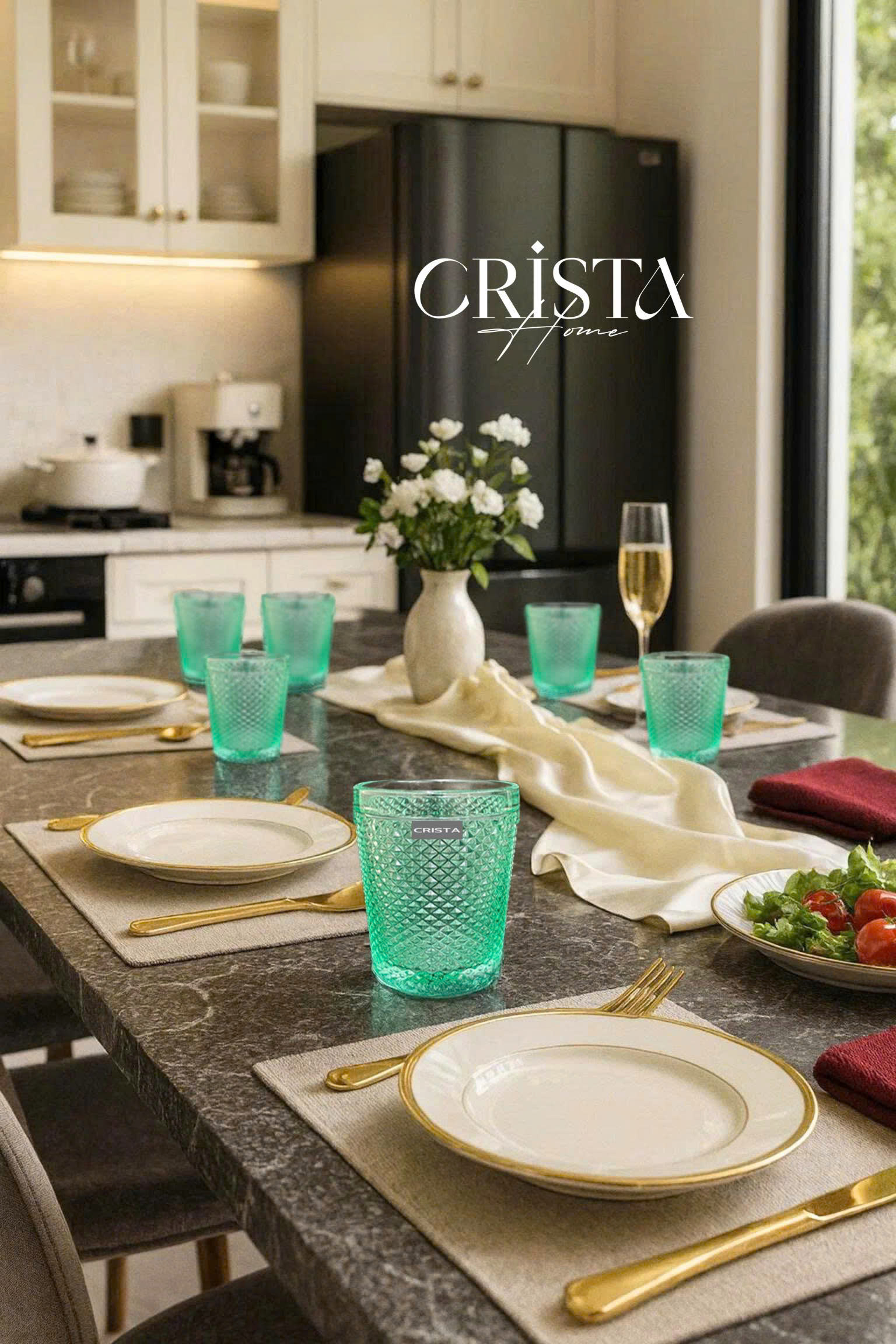 Bộ 4 cốc thủy tinh CRISTA HOME  vân kim cương 300ml_thumbnail_39