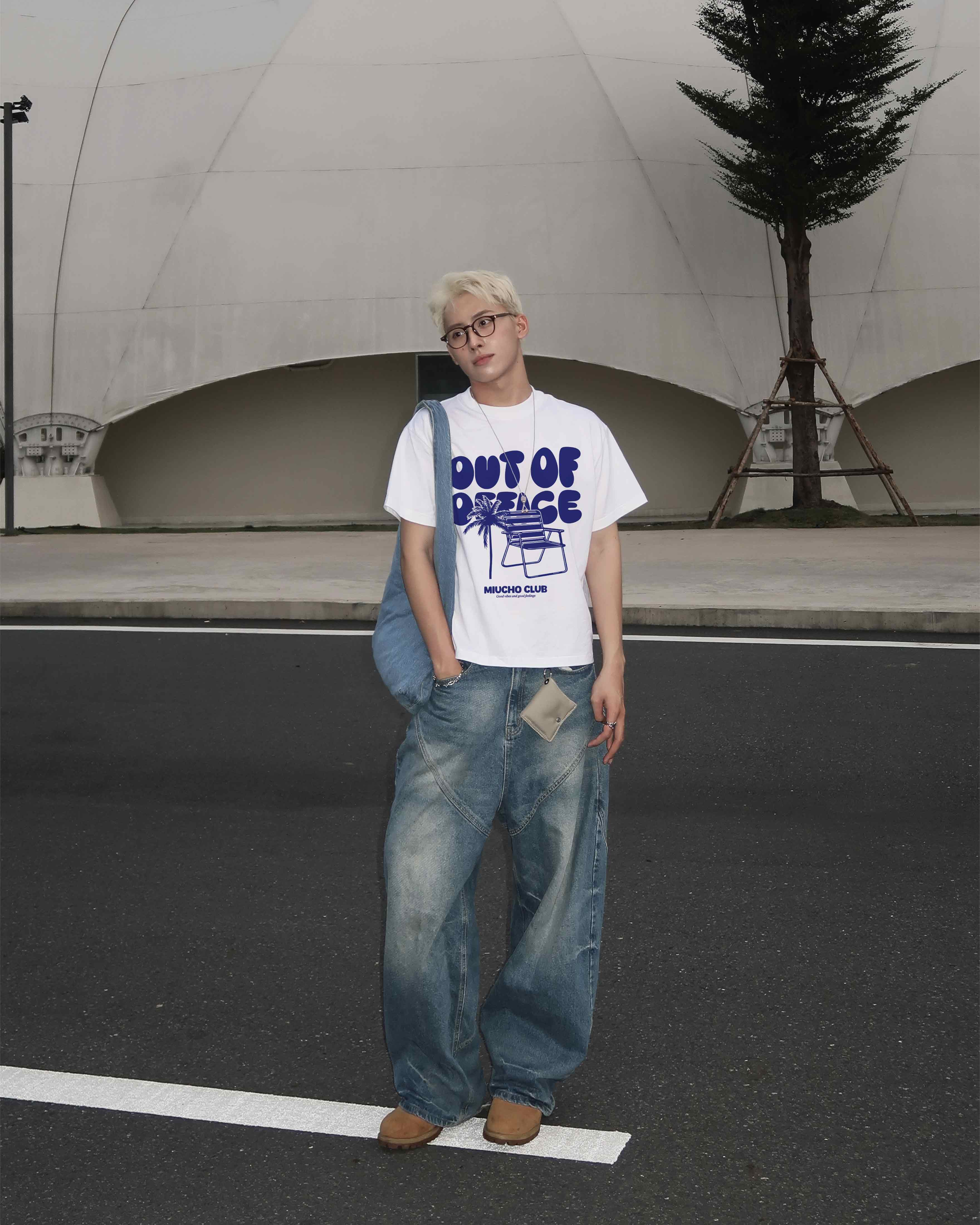 Áo phông local brand form boxy 2143 Miucho Club vải cotton 2c 250gsm cổ tròn in mix_thumbnail_5