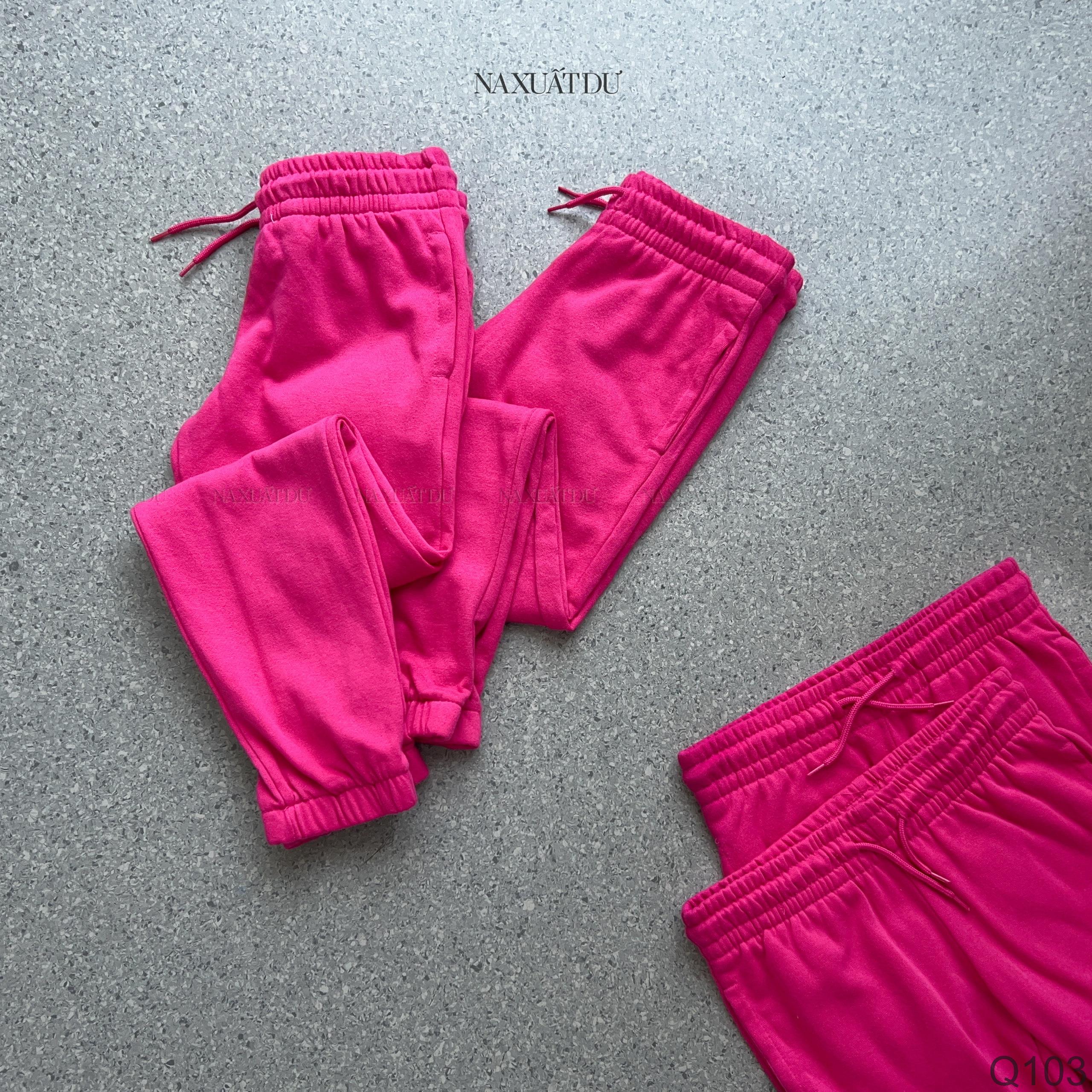 Set 4 Quần jogger KIDS màu hồng - Q103 (SALE)_thumbnail_3