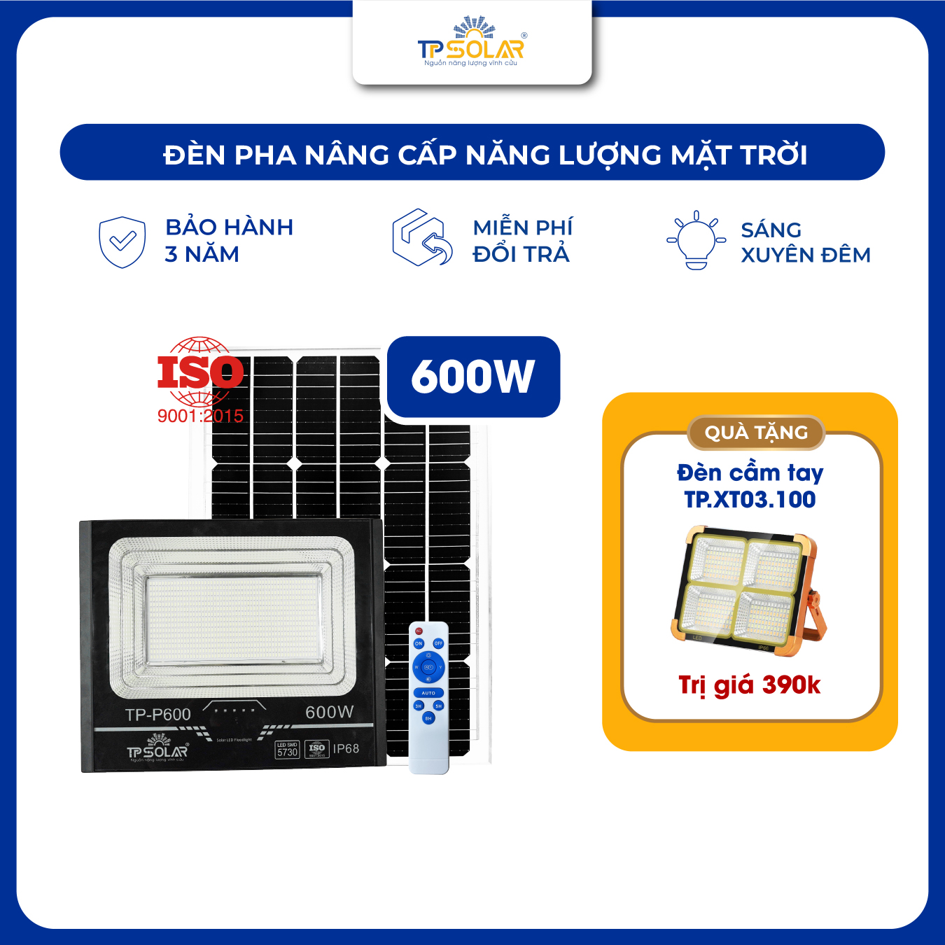 Đèn pha 1 chóa năng lượng mặt trời (TP-P200 / TP-P300 / TP-P600)_thumbnail_12