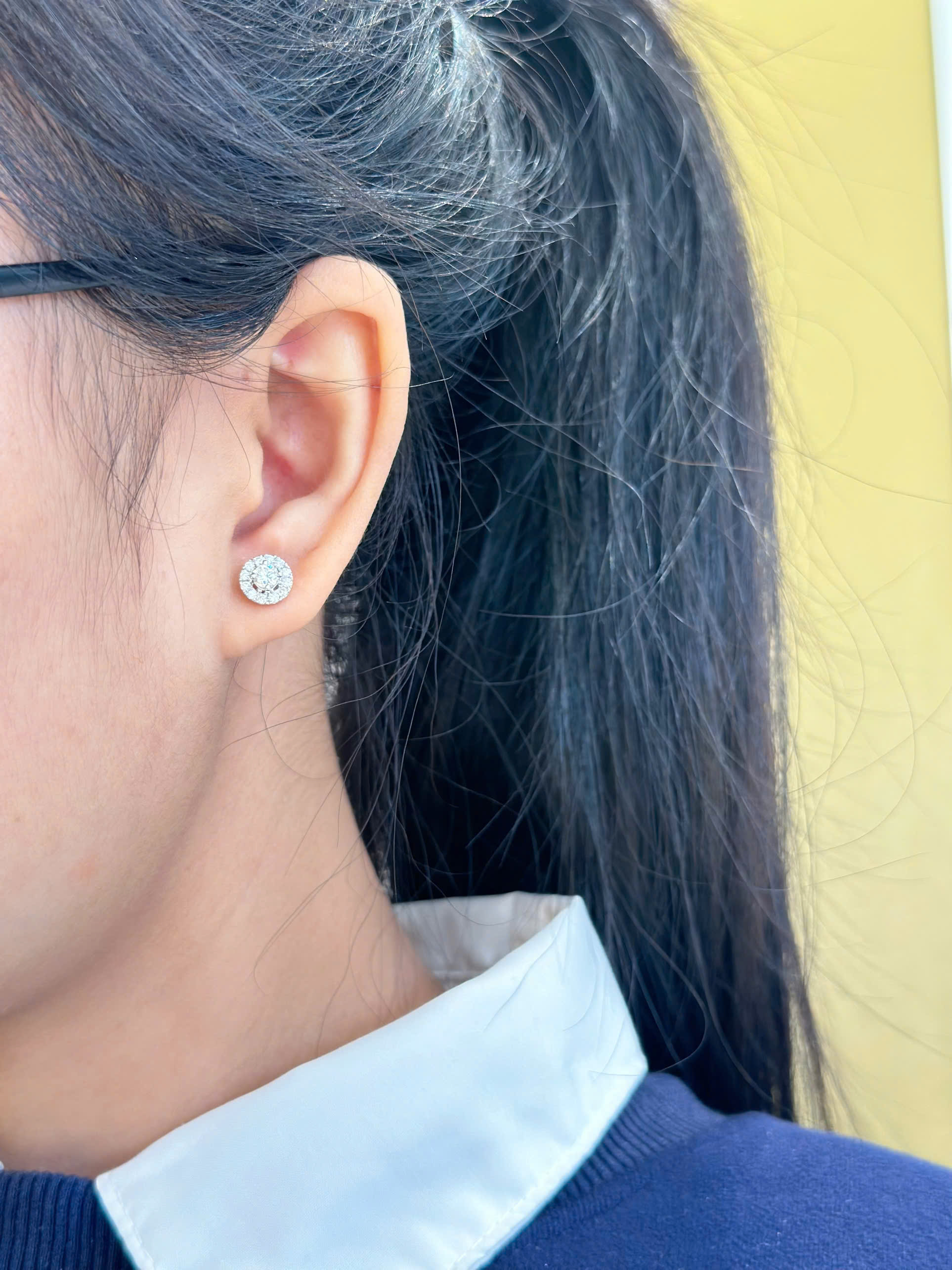 Bông Tai Kim Cương Vàng 14K – Chủ 3.6 Ly_thumbnail_3