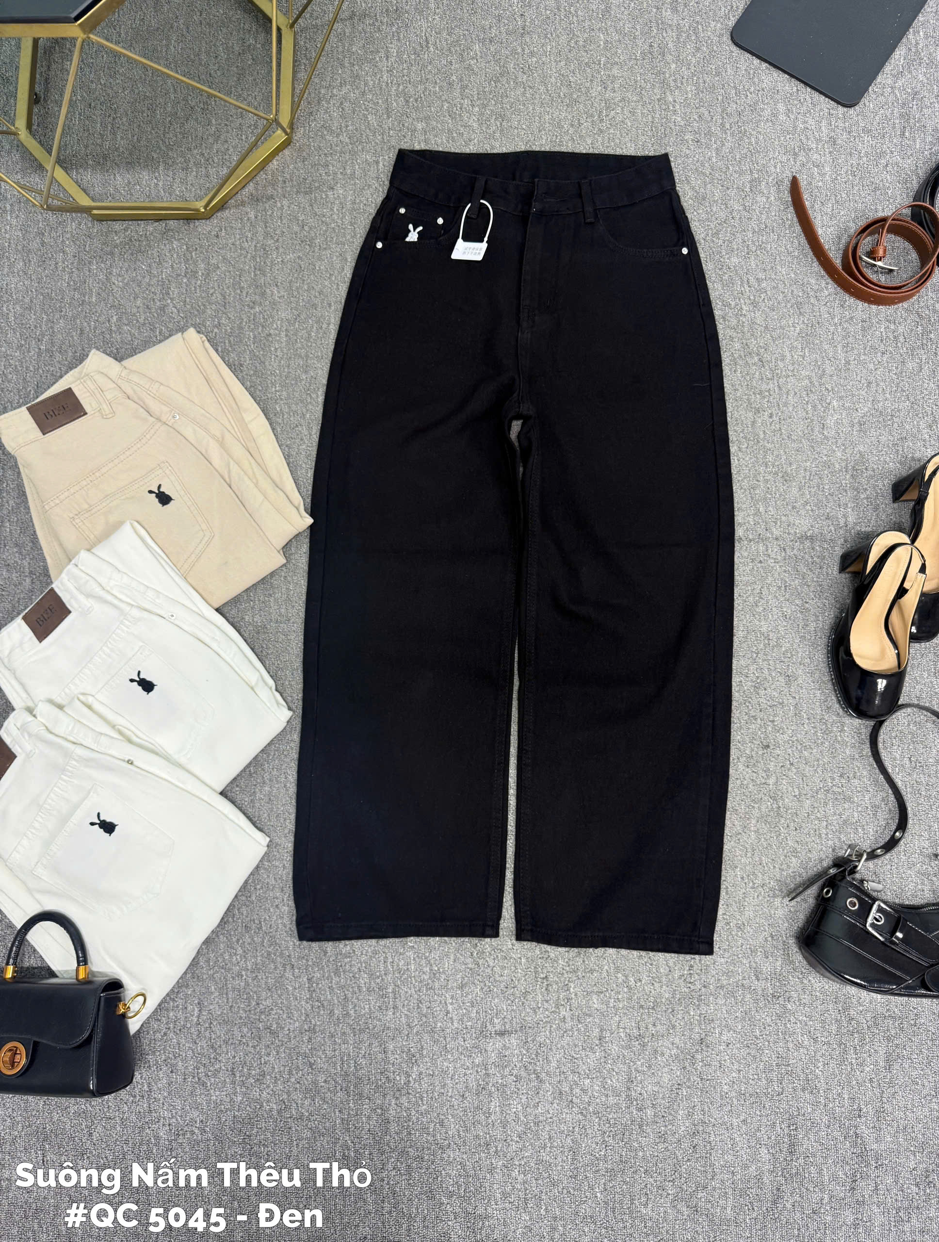 BIGSIZE NỮ - Quần suông thêu thỏ PlayBoy T- QJ5045_thumbnail_11