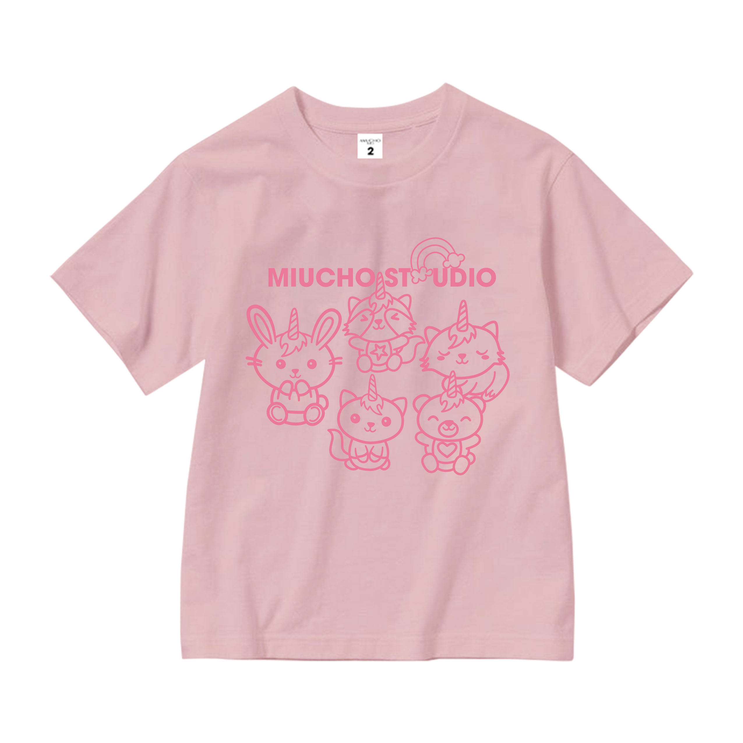 Áo thun bé gái form rộng dễ thương chất vải cotton thoáng mát AED1522 Miucho Kid in artwork_thumbnail_8