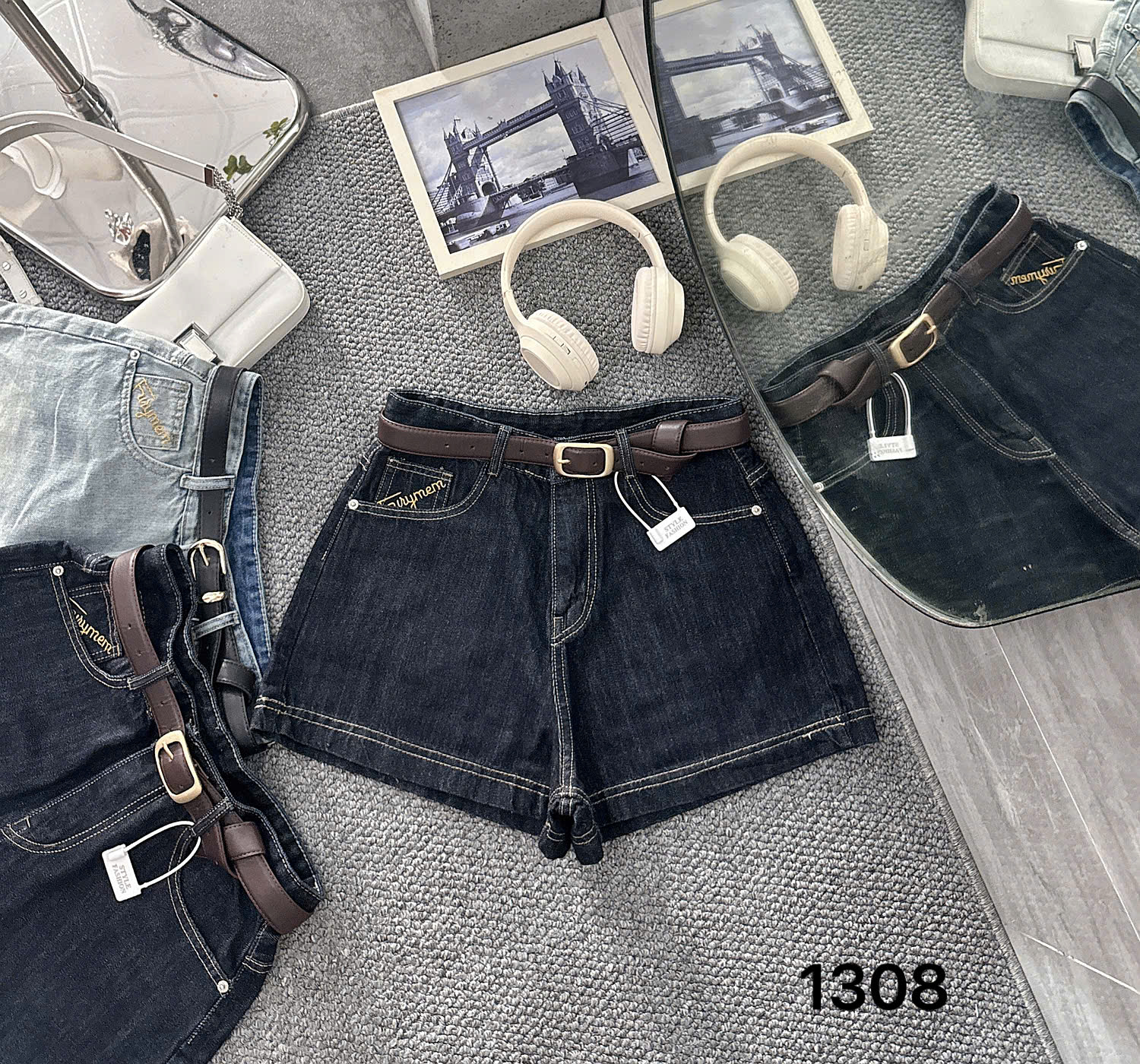 Quần short jean thêu chữ bigsize QSJ1308 dành cho nàng từ 55-90kg_thumbnail_7