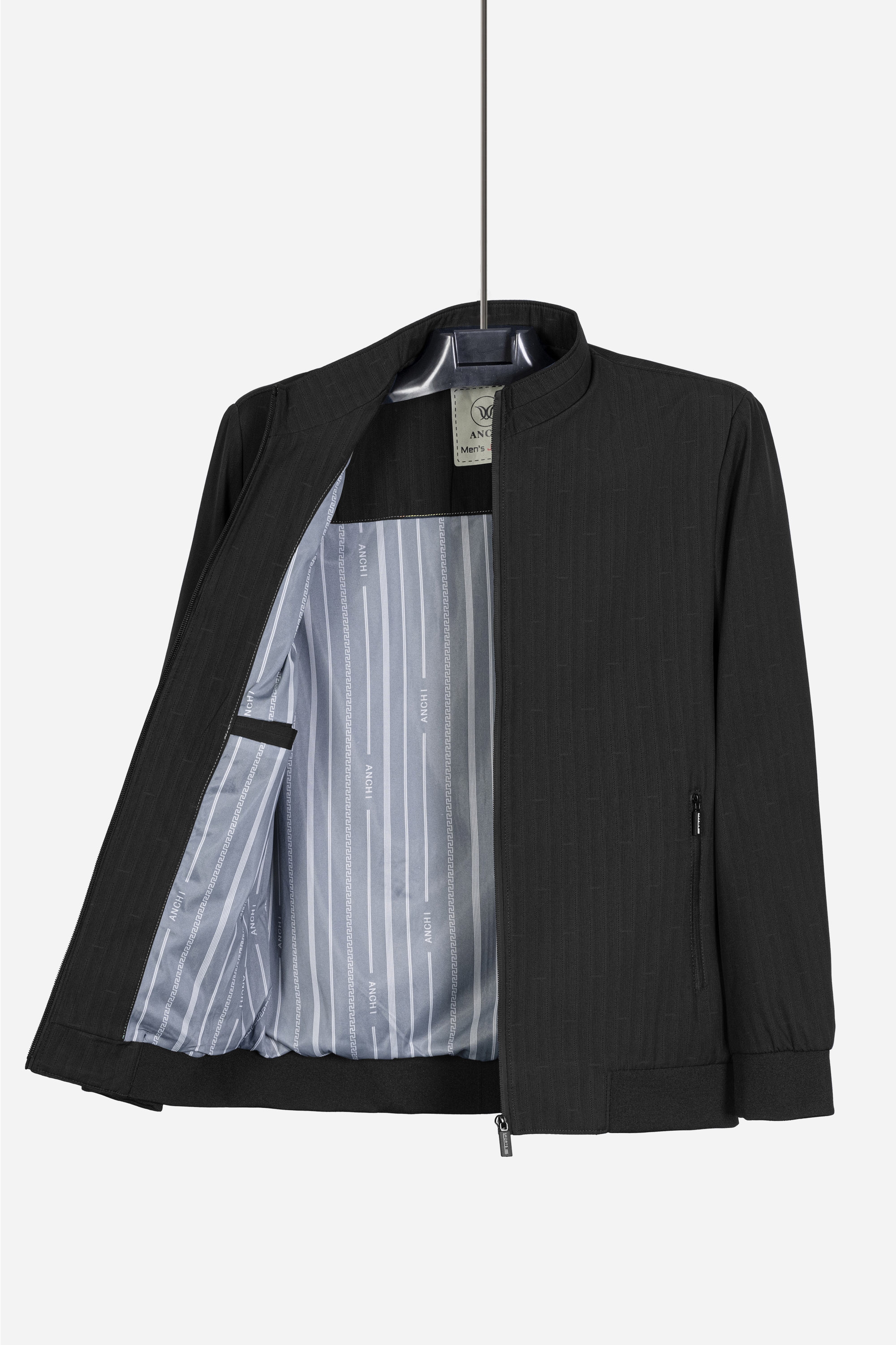 Áo Khoác Bo Dệt Cổ Đứng Trung Niên ANCHI Chất Liệu Poly Cao Cấp_thumbnail_17