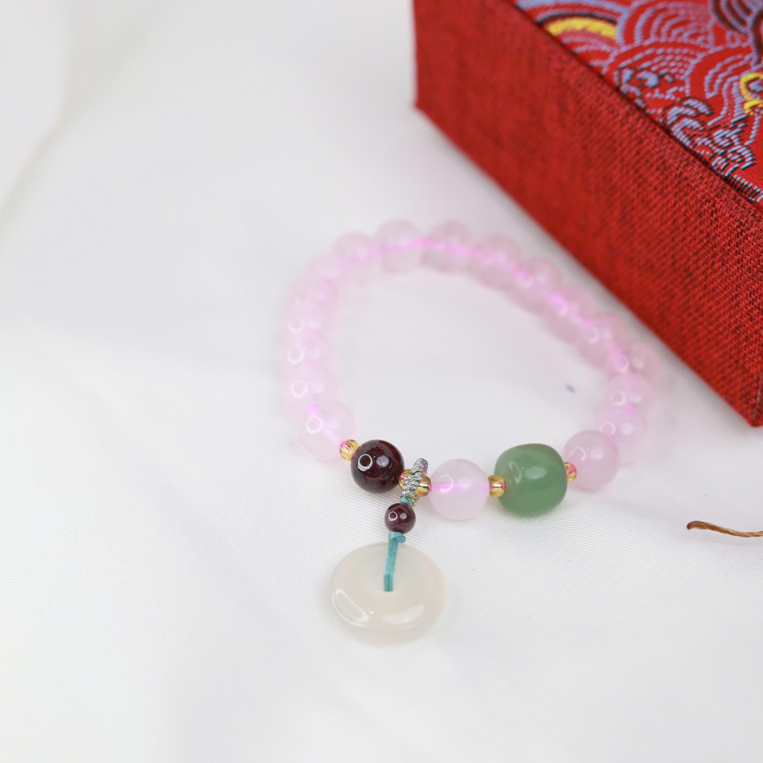 Vòng tay thạch anh hồng mix đồng điếu_thumbnail_1