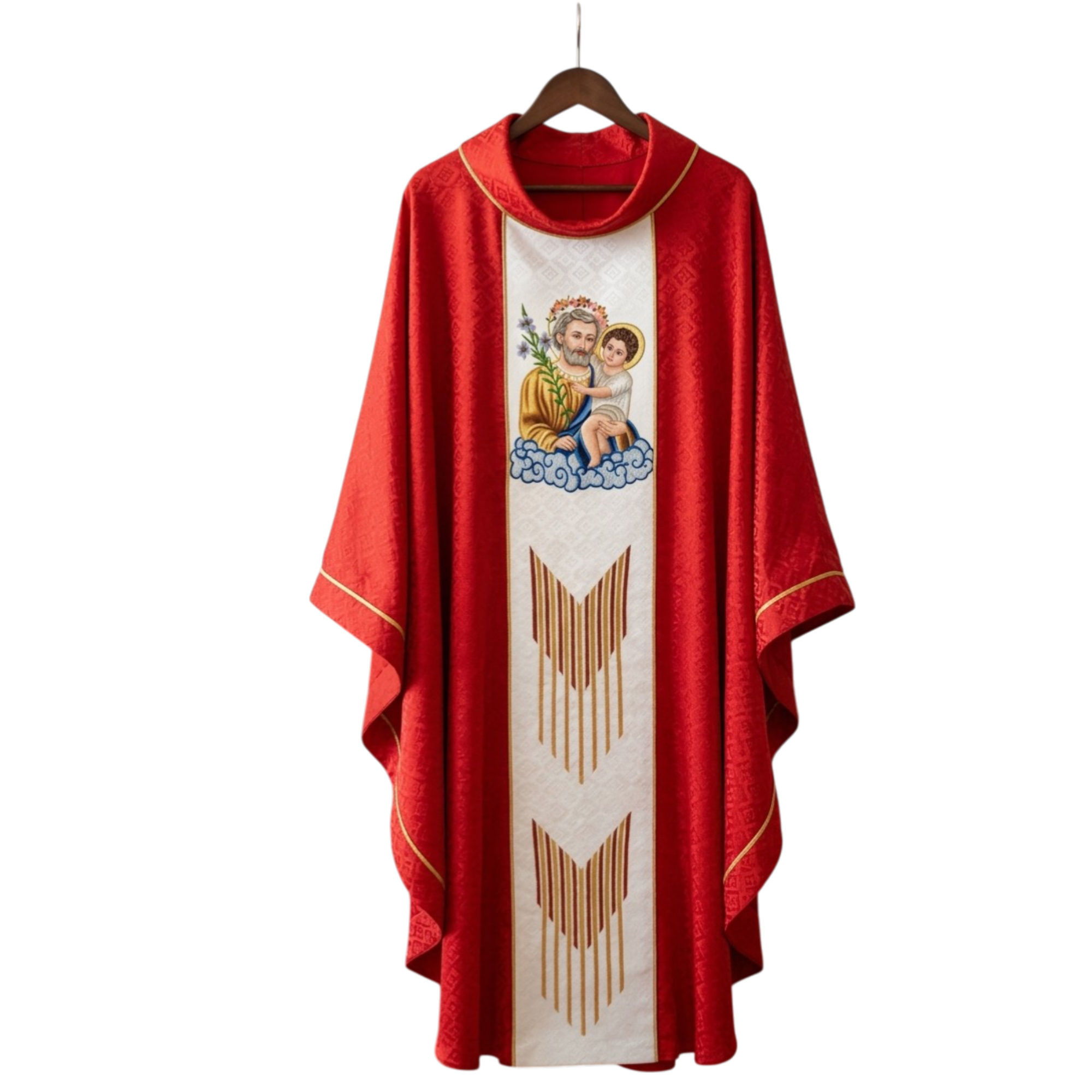 Áo lễ linh mục màu đỏ - Qùa  tặng tân linh mục - quà tặng cha xứ