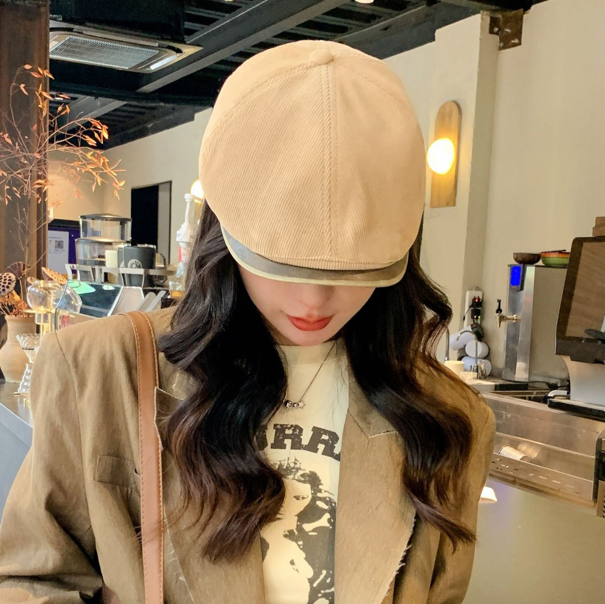 Mũ beret vải nhung tăm nam & nữ HZ2440_thumbnail_19