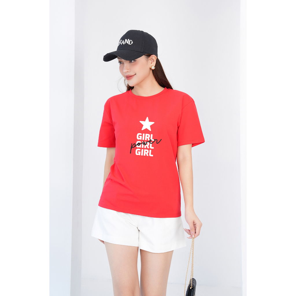 [Form Rộng] Áo thun nữ form rộng in chữ GIRL - Áo phông nữ Loza RT6278_thumbnail_1