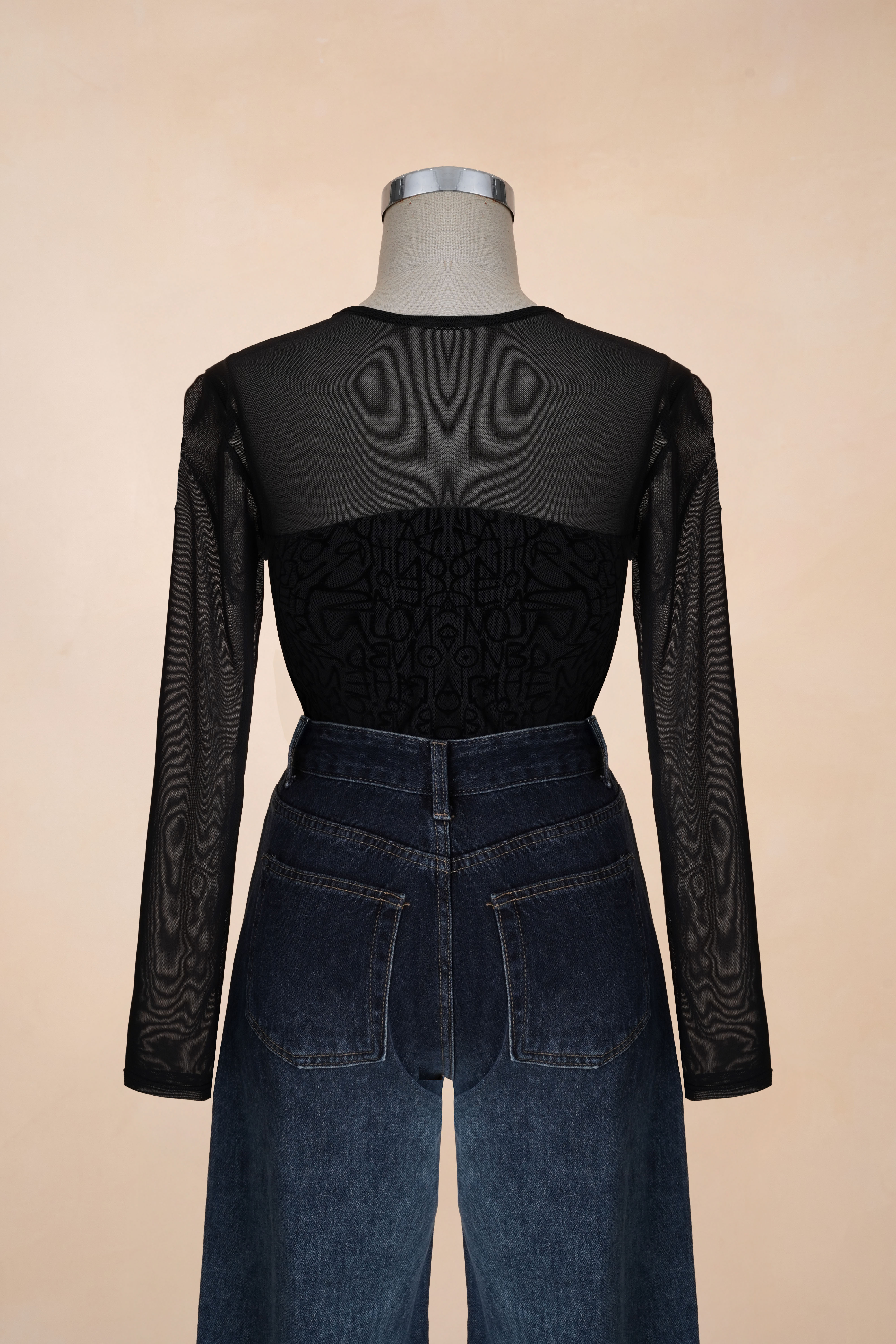 Áo Chữ Phối Lưới