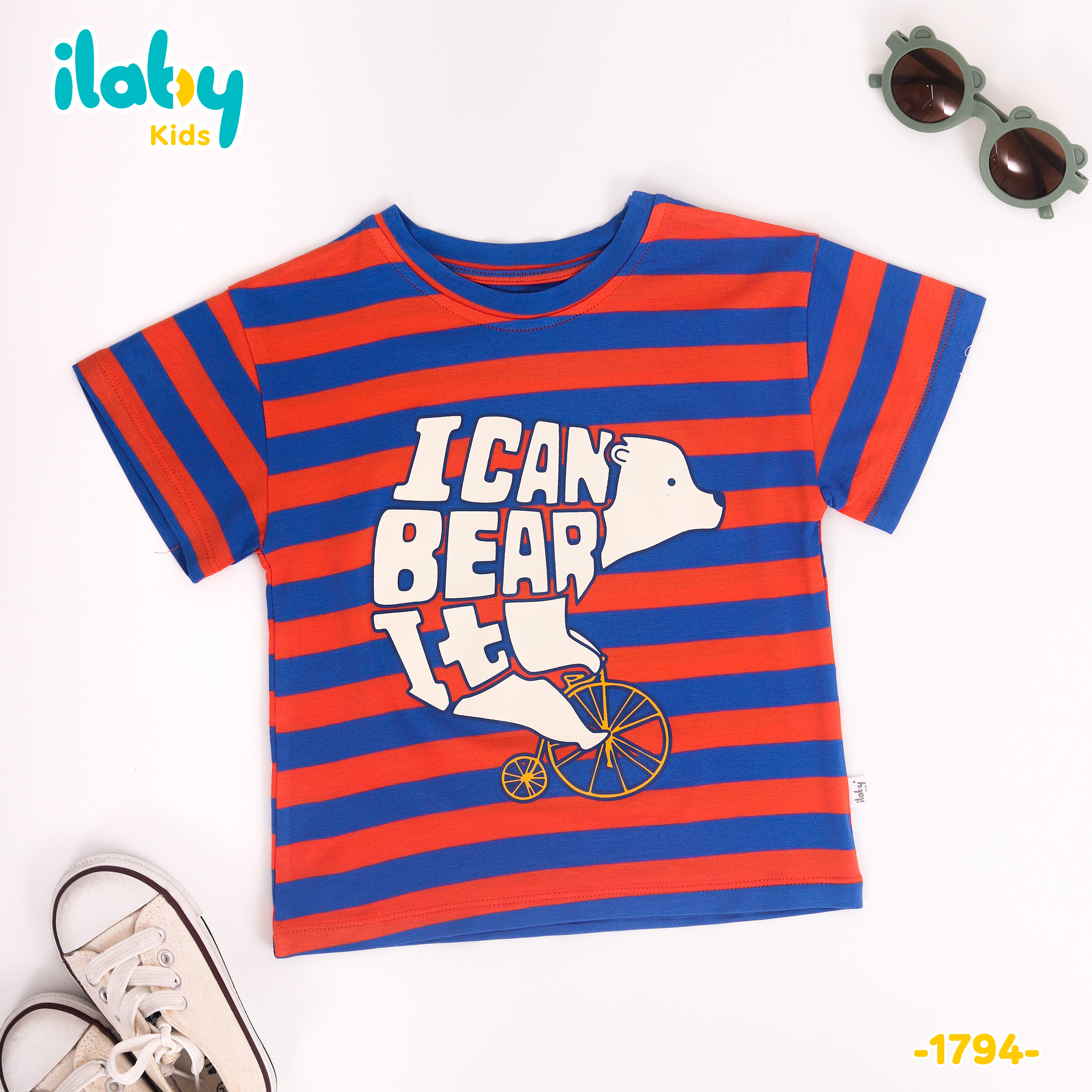 Áo cotton áo kẻ in hình_thumbnail_1