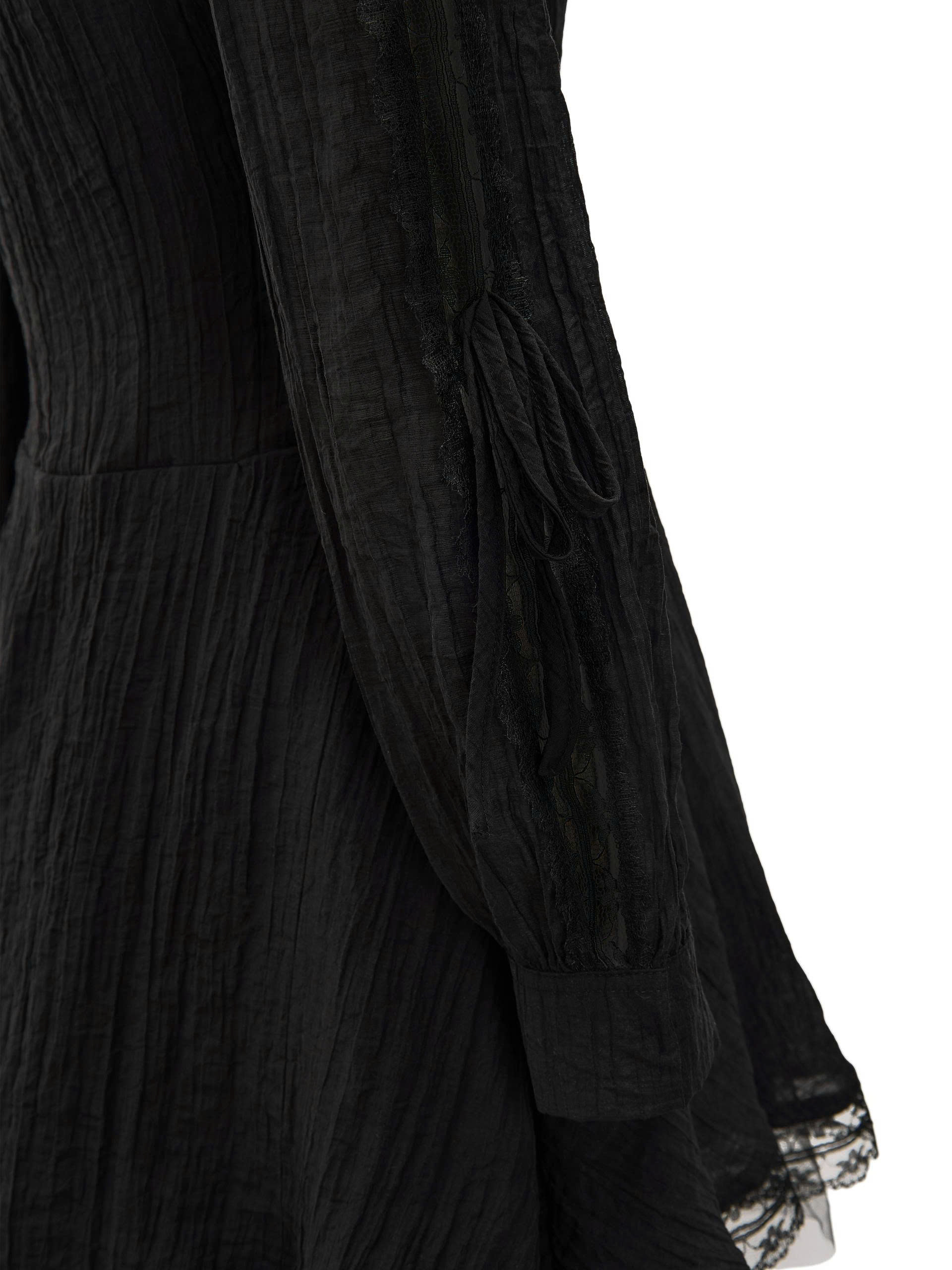 BIGSIZE NỮ - Đầm voan dáng A xòe phối ren V- DA214_thumbnail_5