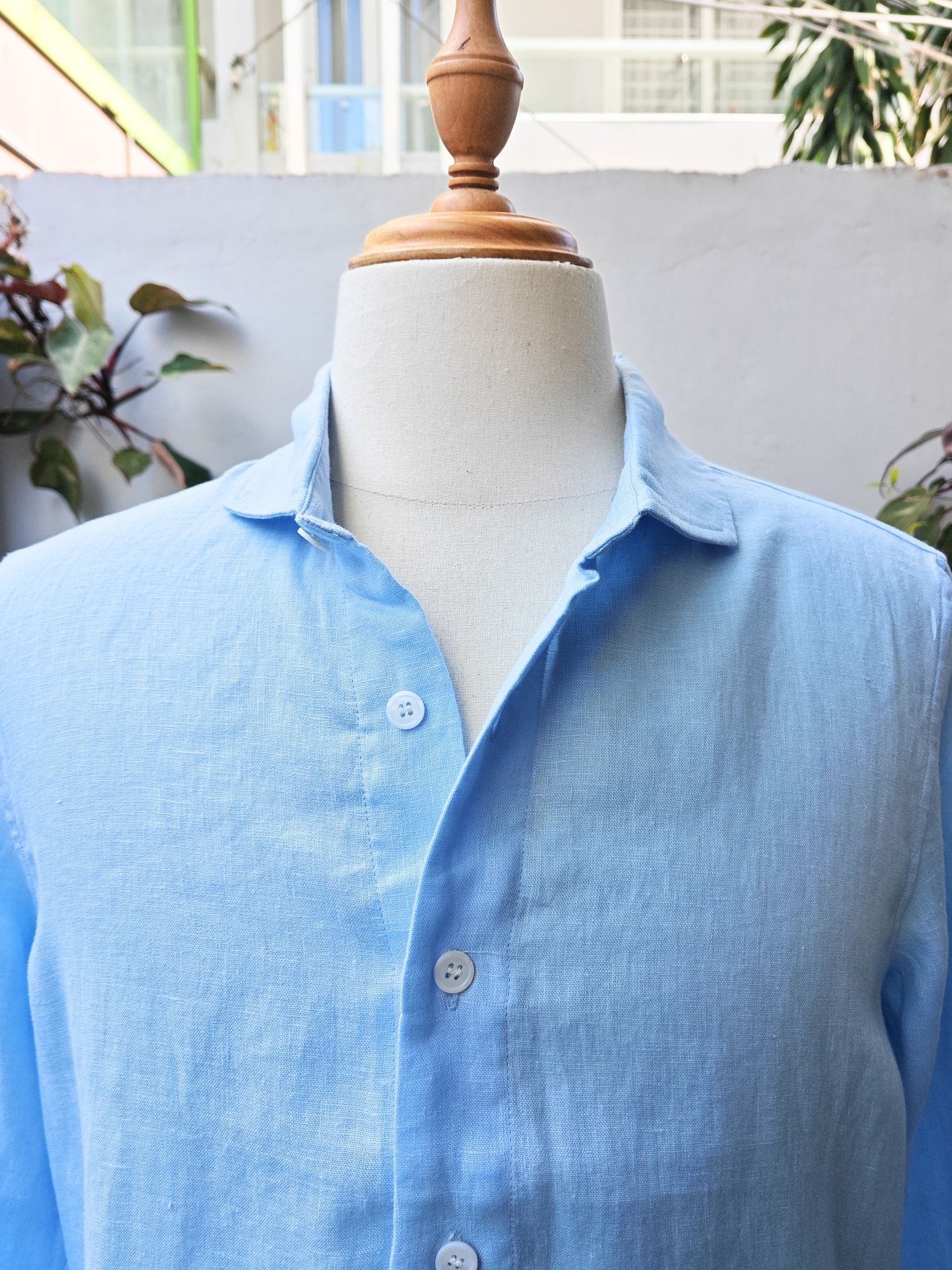 Sơ mi 100% linen tay dài cổ kiểu Ý_thumbnail_2