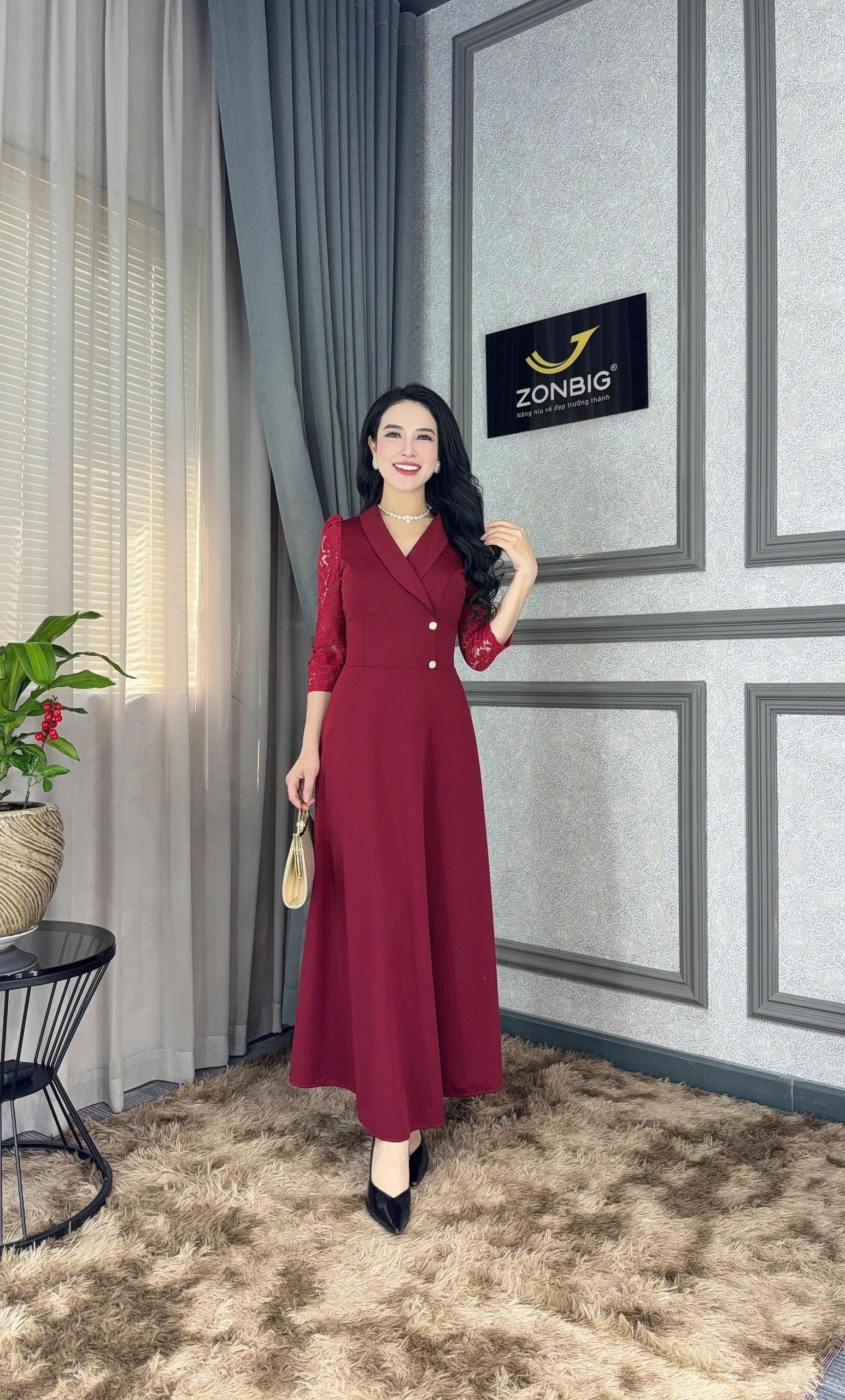 Đầm xòe - Y2074 - Thương hiệu Zonbig