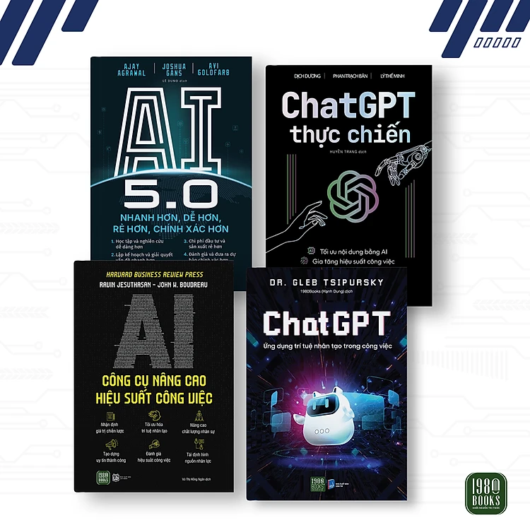 Bộ 4 Cuốn Chat GPT - Trí Tuệ Nhân Tạo