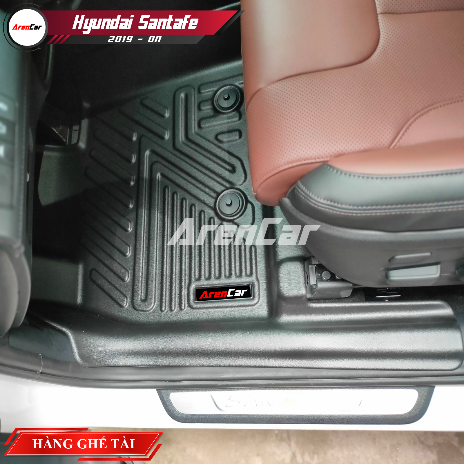 [Aren Car] Thảm Lót Sàn Ô Tô TPE Nhựa Đúc Hyundai Santafe_thumbnail_9