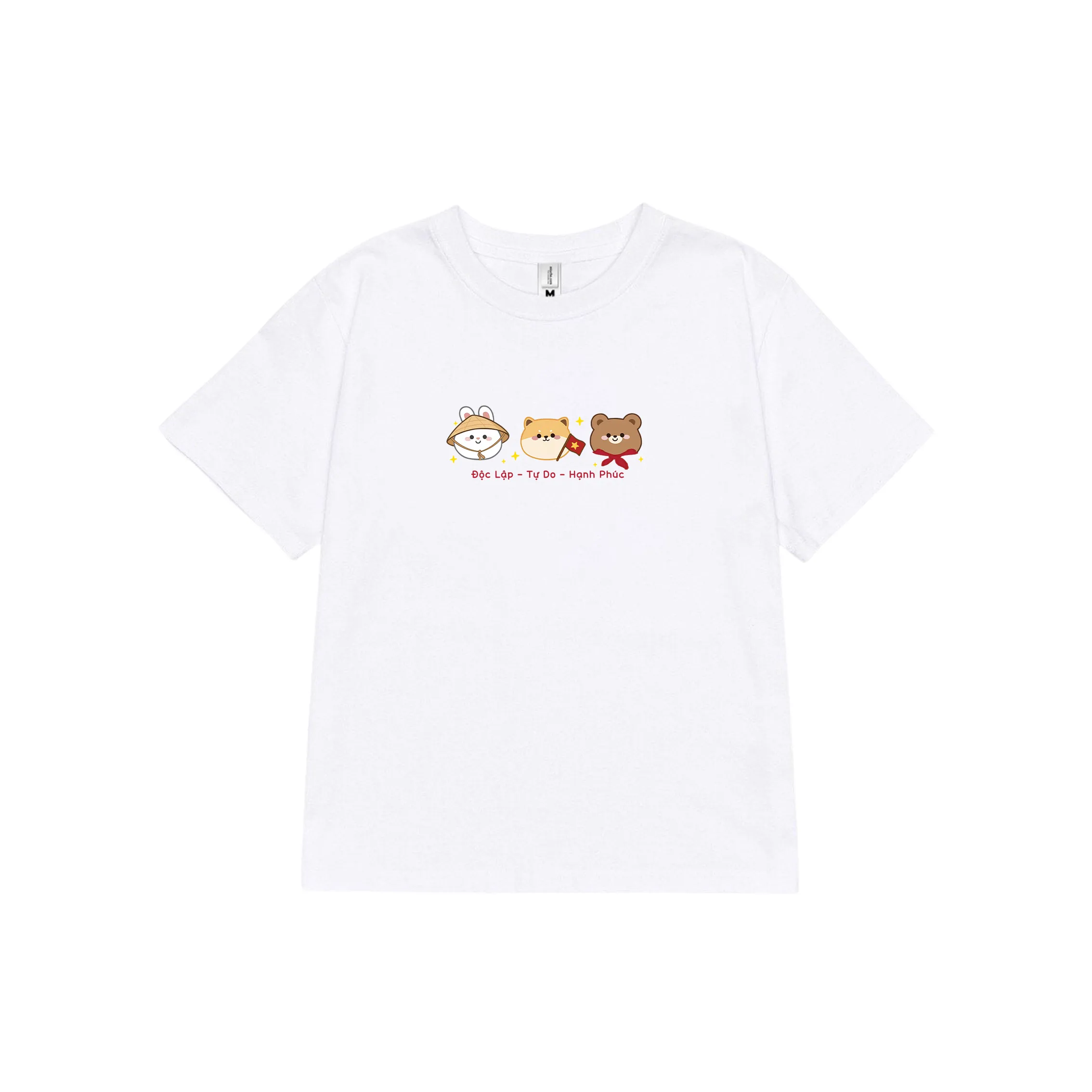 Áo baby tee Độc Lập Tự Do Hạnh Phúc 2521 Miucho vải cotton thoáng mát in mix_thumbnail_0