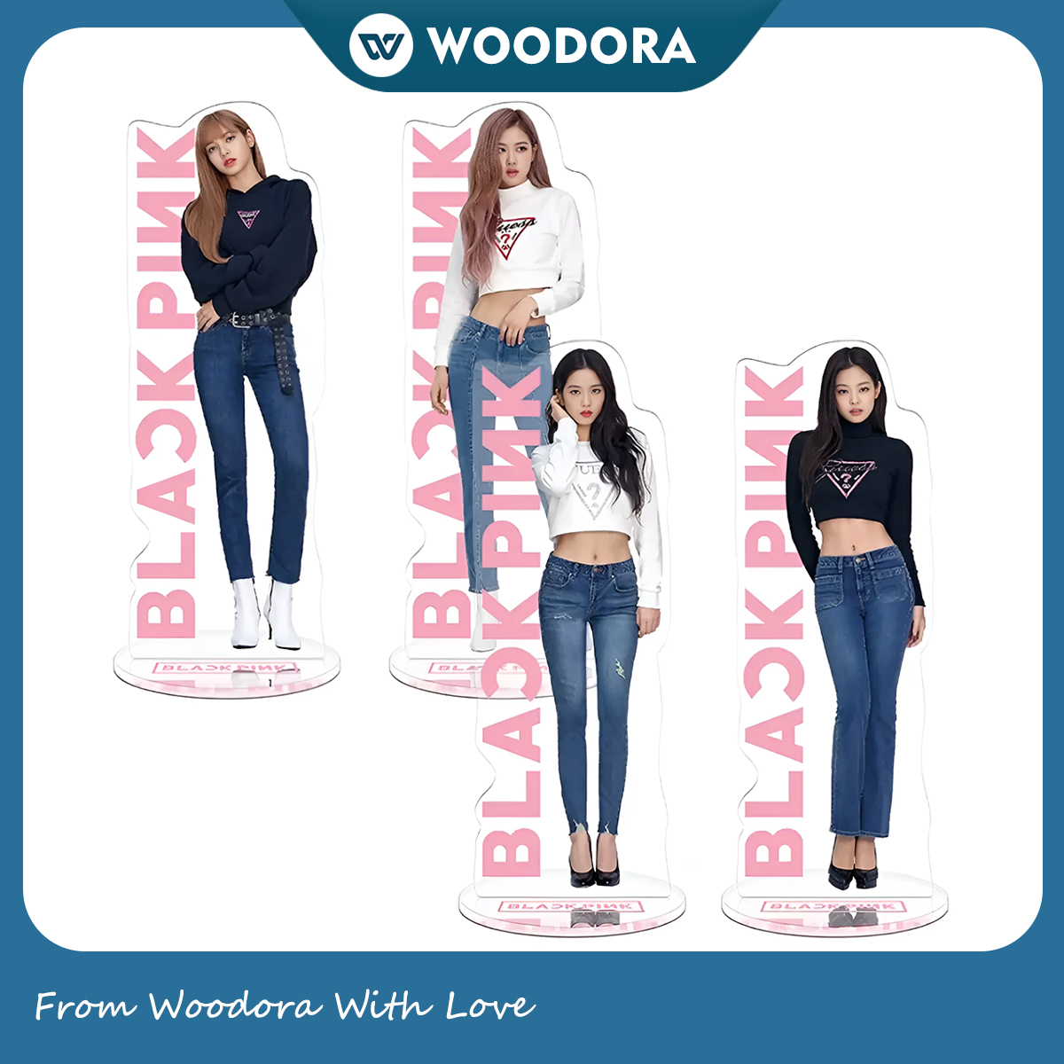 Standee Blackpink – Mô Hình Idols Kpop, Lisa, Rose, Jennie, Jisoo - (Size tính theo chiều cao)