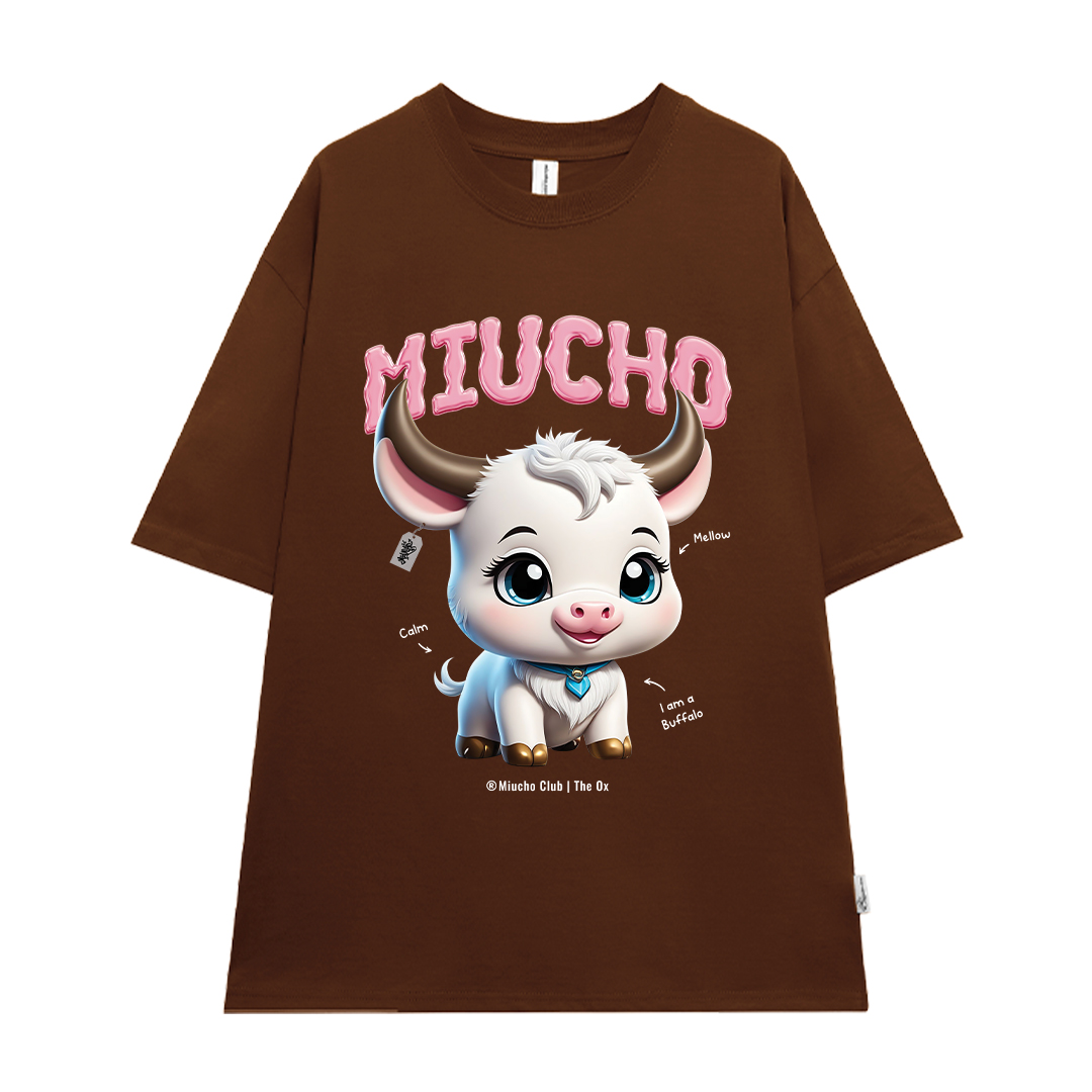 Áo thun form rộng 12 con giáp tuổi Sửu ATD1247 Miucho tay ngắn cổ tròn in mix_thumbnail_11