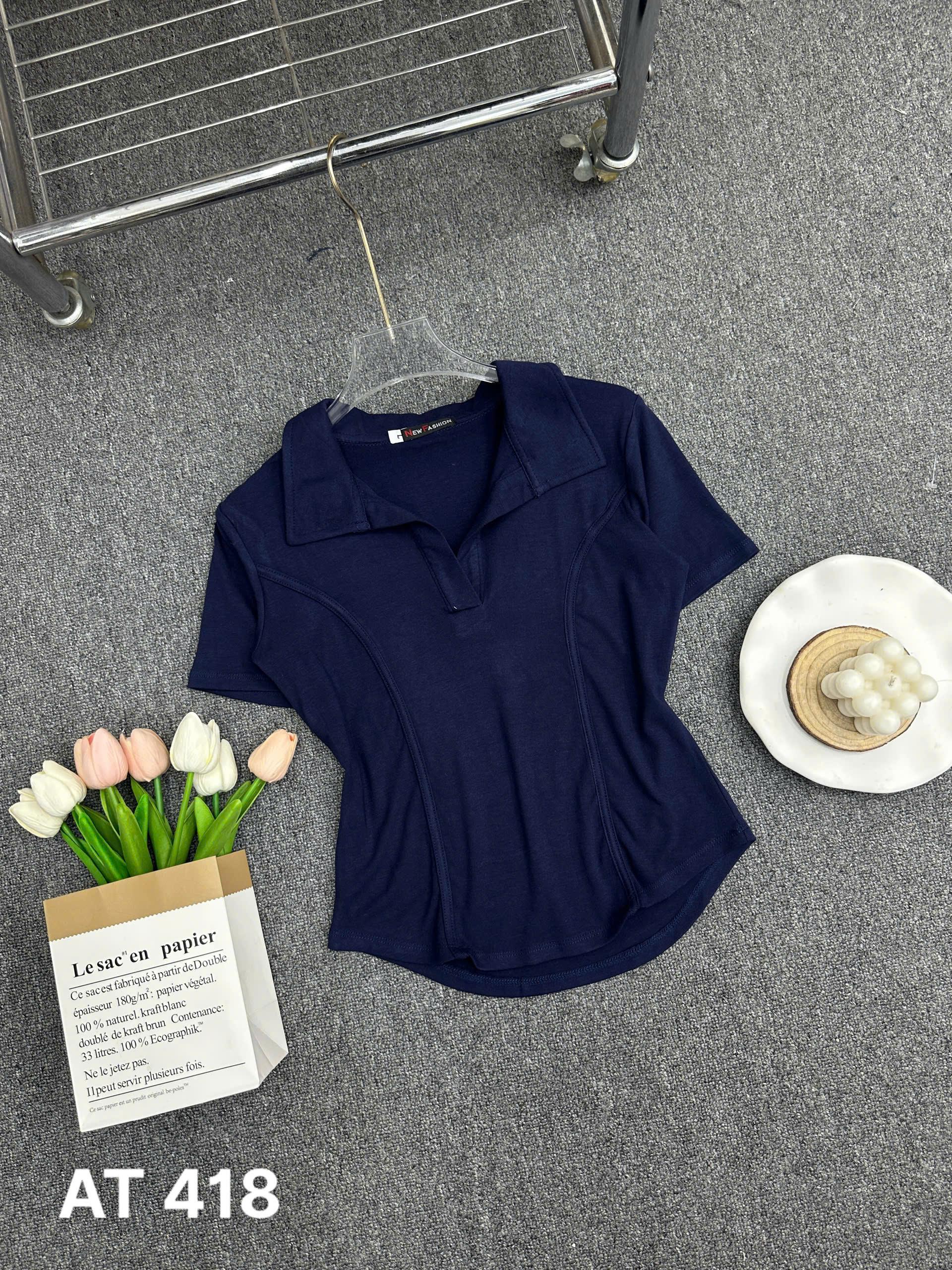 BIGSIZE NỮ- Áo thun tay ngắn có cổ T-AT418_thumbnail_4