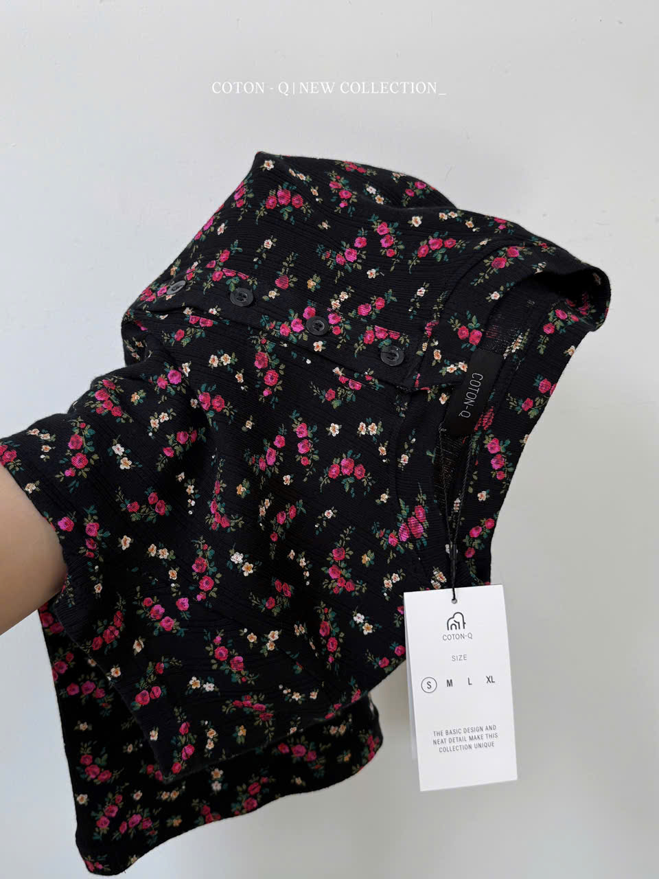 Áo thun hoa tay ngắn ( HỒNG )_thumbnail_2